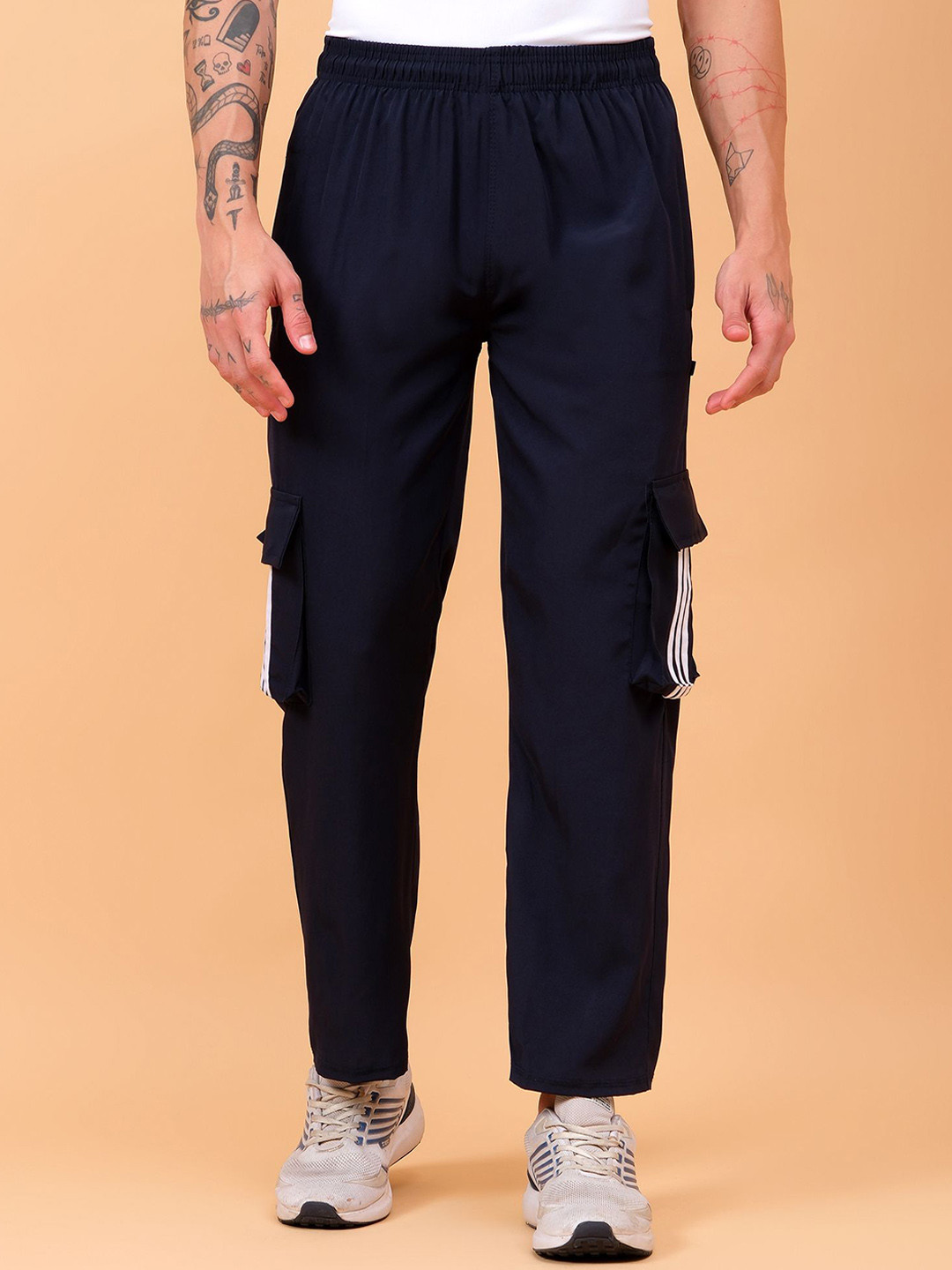 TrybeX Men Mid-Rise TrackPants