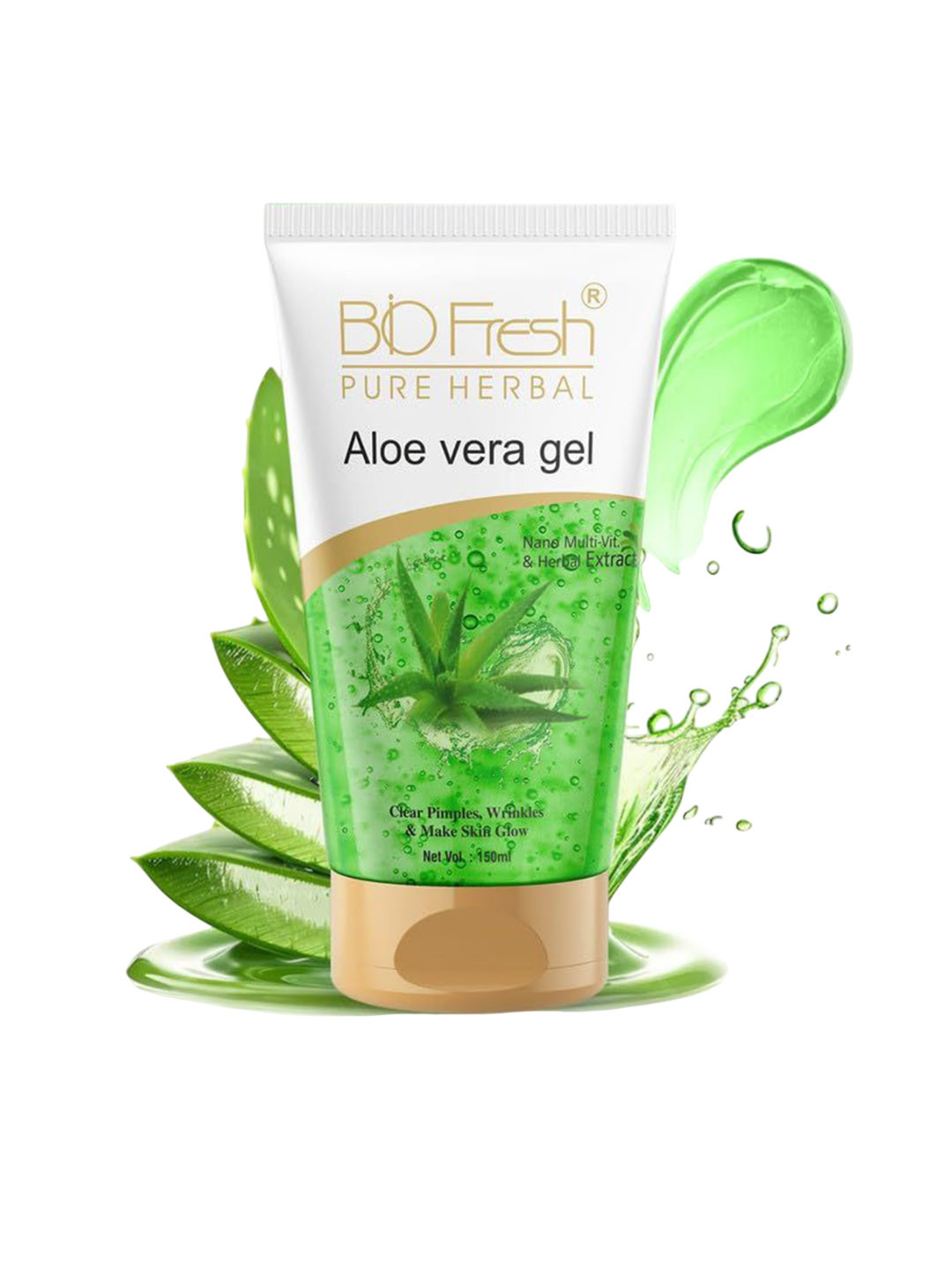 BIOFRESH Set Of 2 Aloe Vera Gel With Almond Oil For Hydration - 150 ml Each