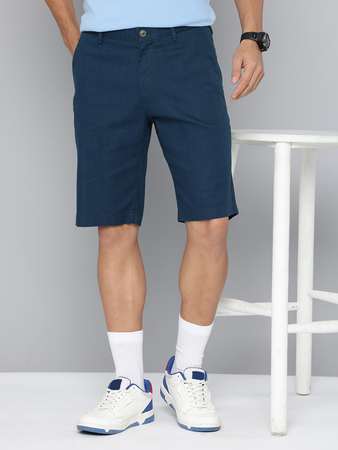 Indian Terrain Men Solid Shorts