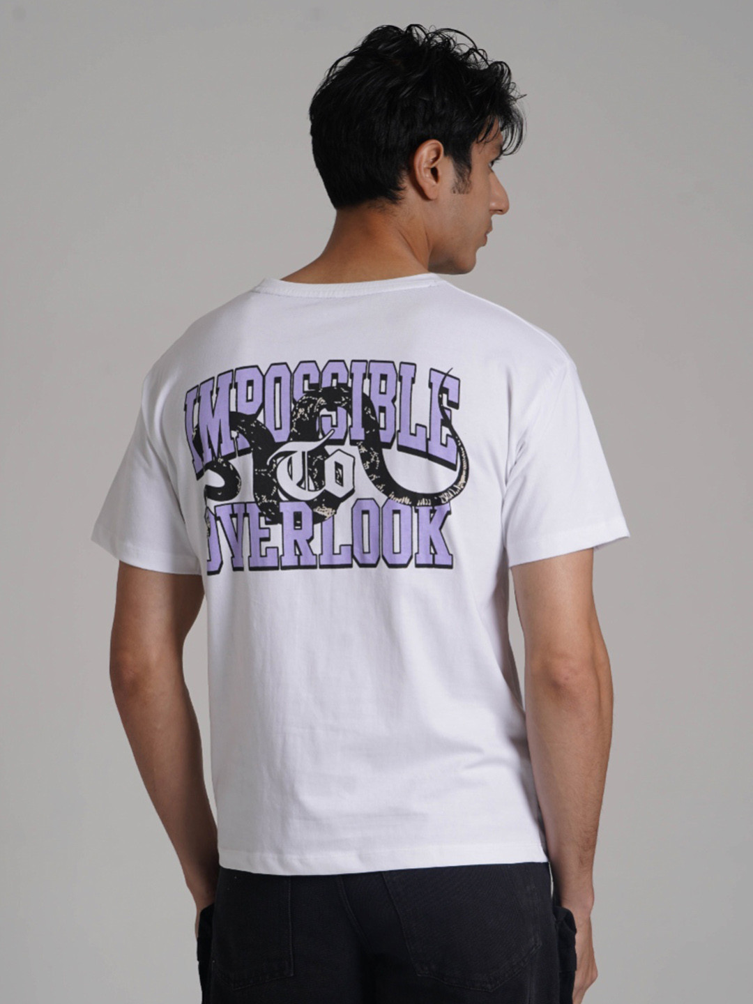 Macaso Italy Men Graphic Printed Round Neck Cotton Oversized T-shirt