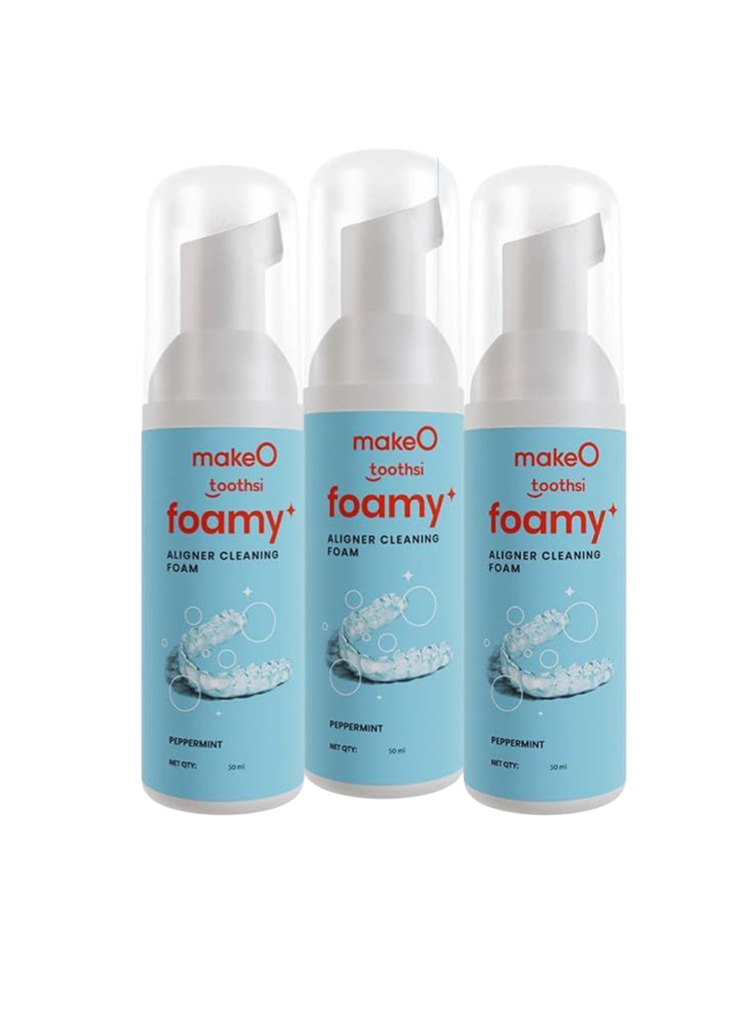 toothsi Set Of 3 Foamy Aligner Cleaning Foam - 50 ml Each