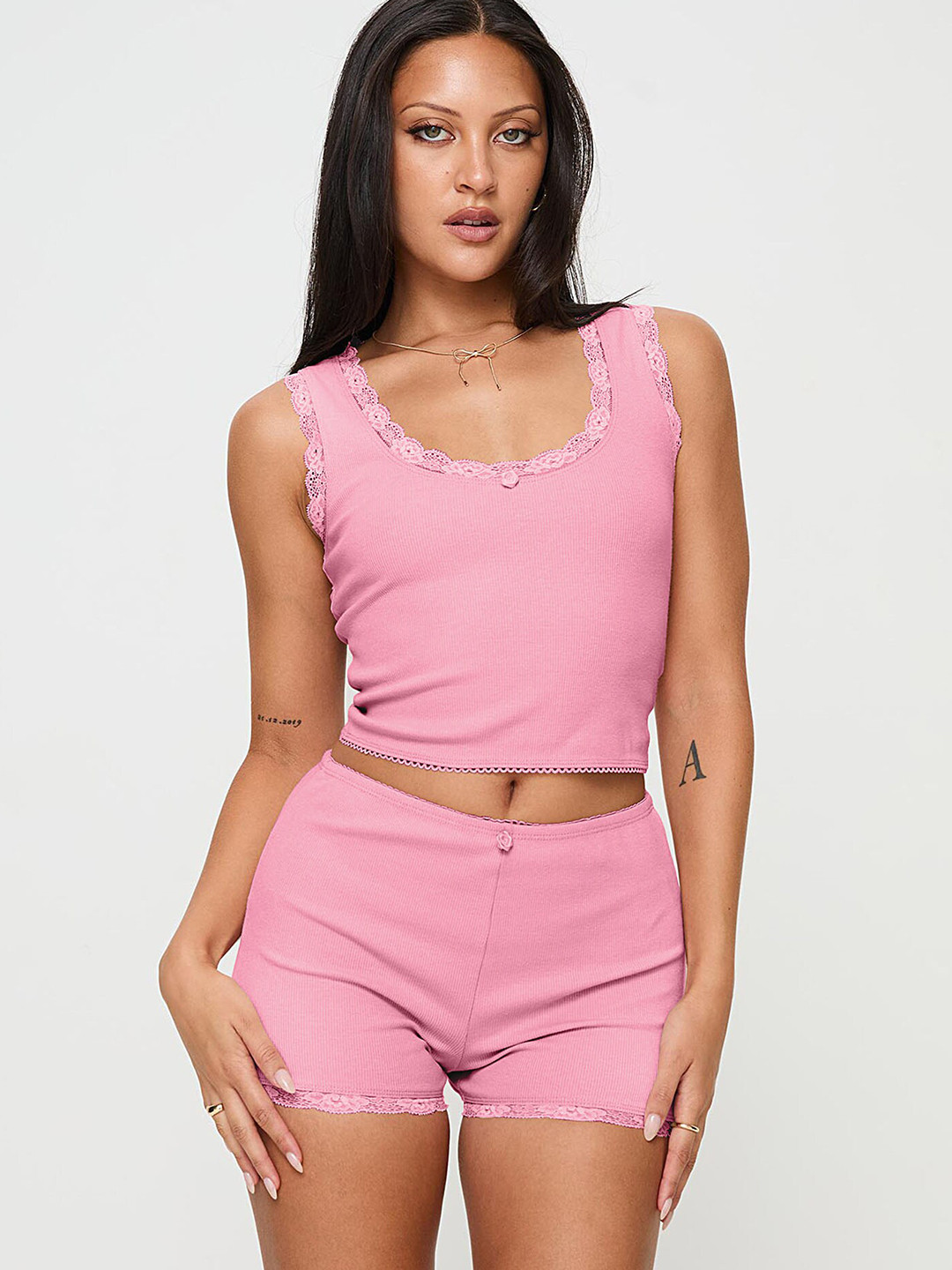 LULU & SKY Sleeveless Night Suit Set