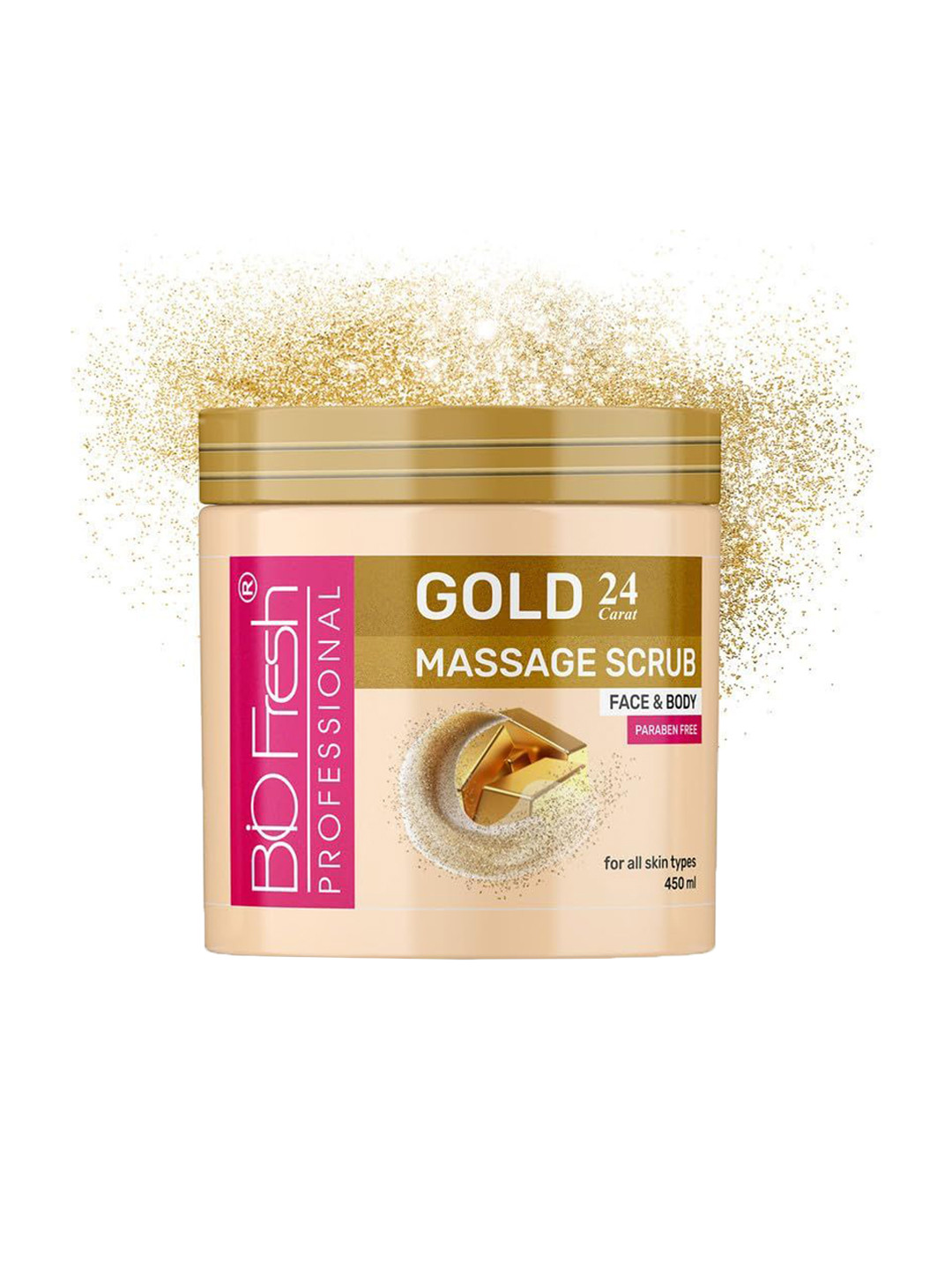 BIOFRESH Gold Massage Face & Body Scrub - 450 ml