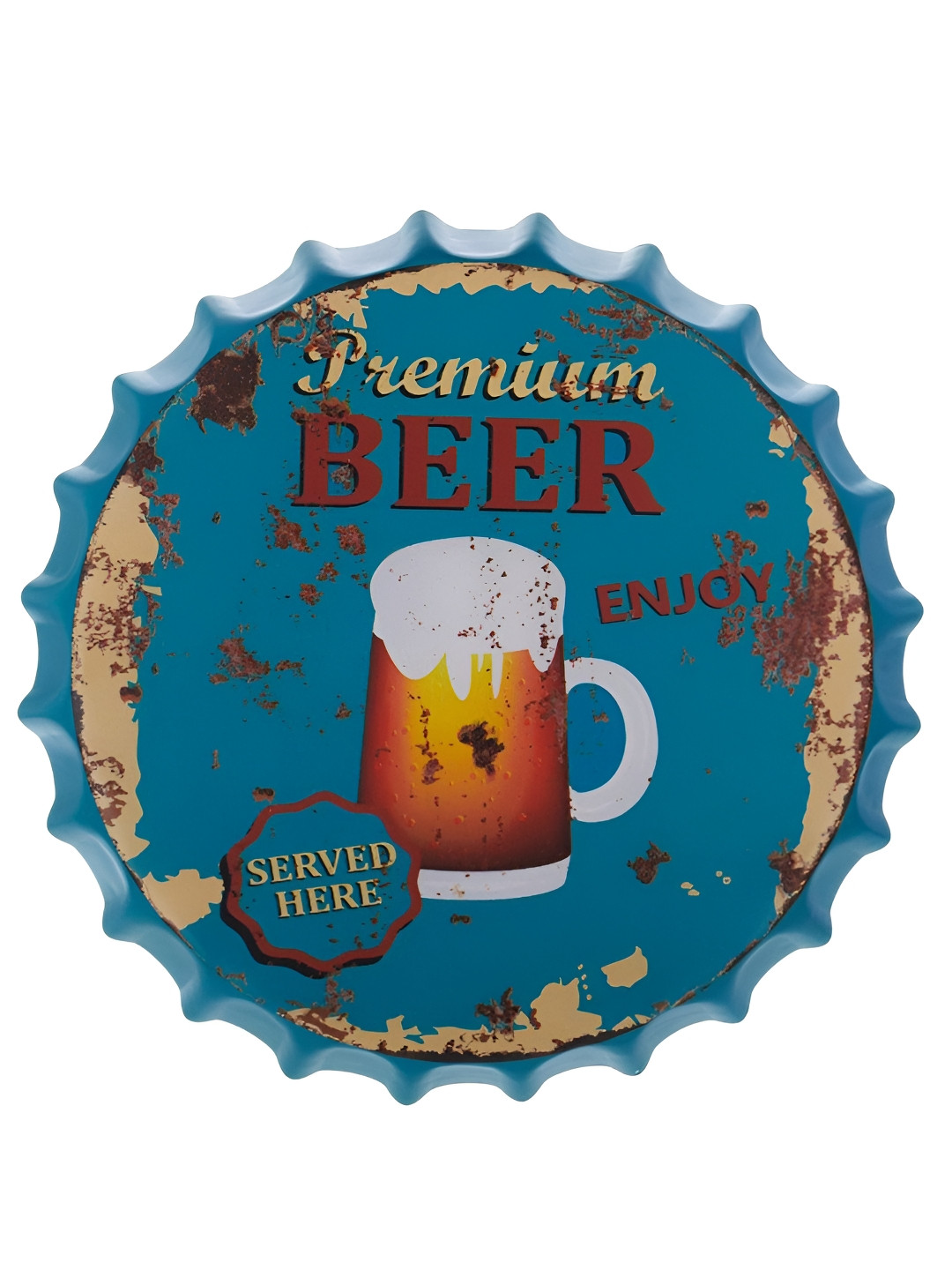 eazy wagon Bottle Caps sign - Premium Beer Enjoy Metal Matte Hall Signs and Plaques-14In