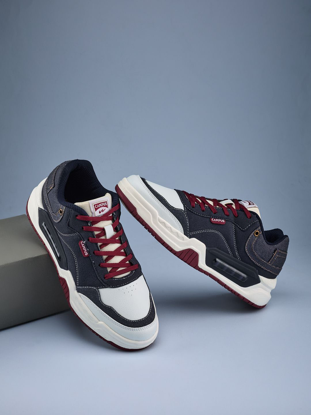 Campus Men DESTAN Woven Design Lace-Ups Sneakers