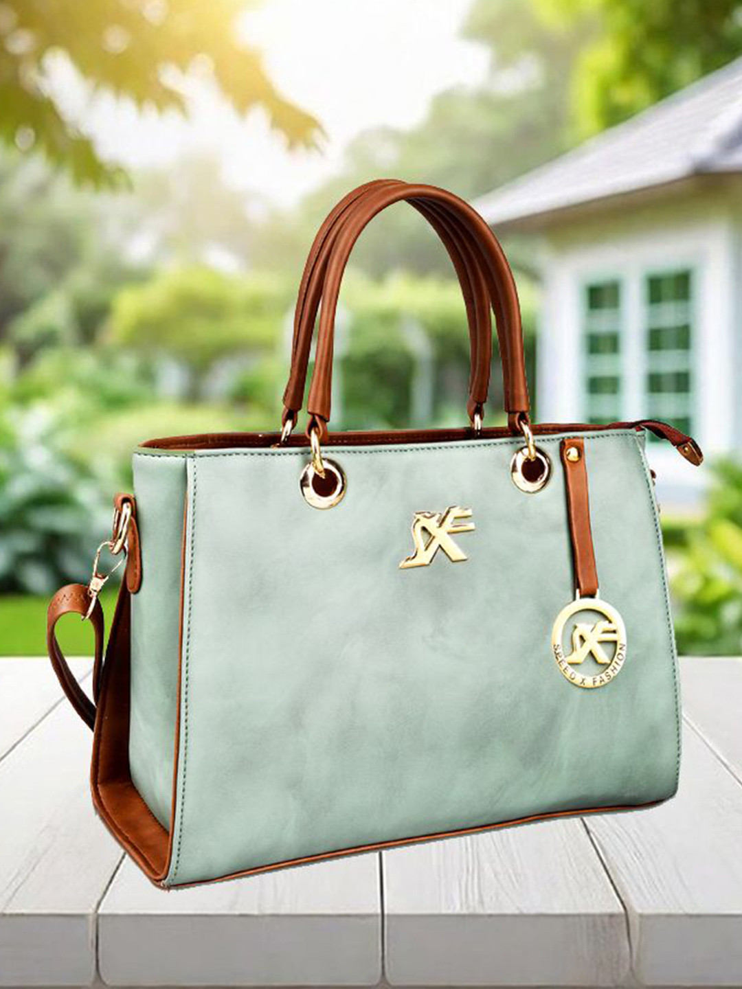 Speed X Fashion Structured Handheld Bag With Detachable Sling Strap