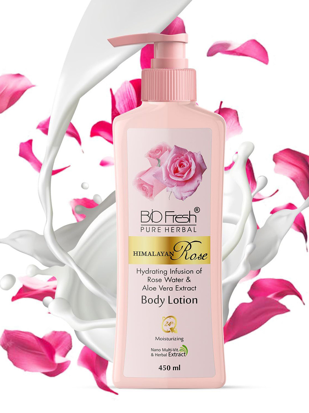 BIOFRESH Himalayan Rose Non-Sticky Brightening Body Lotion - 450 ml