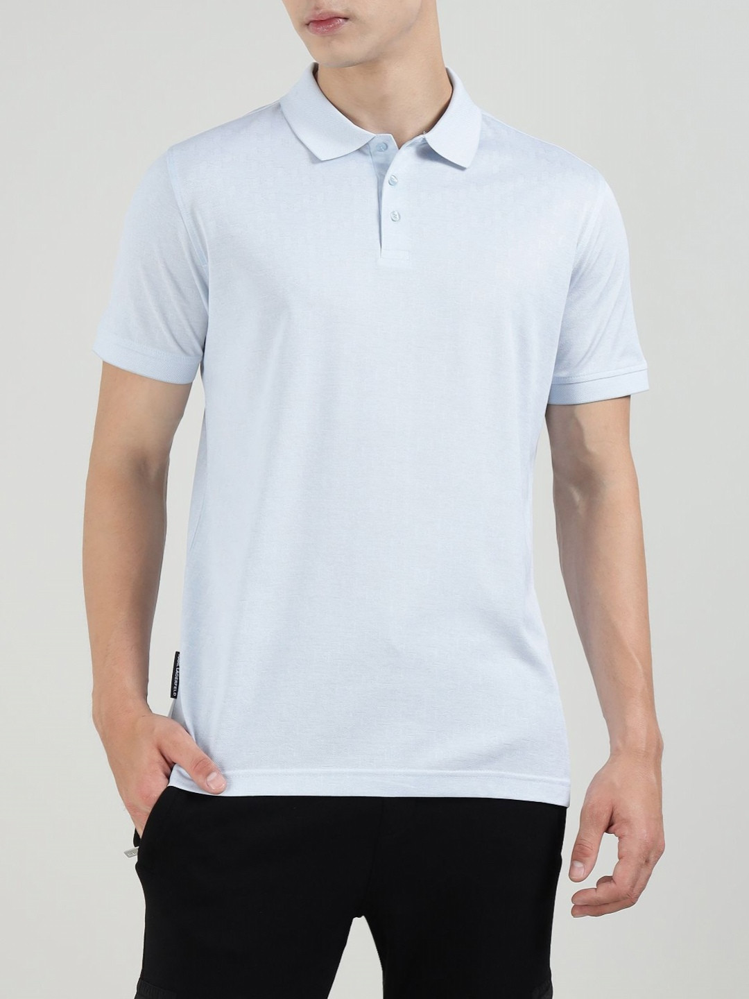 Karl Lagerfeld Polo Collar Slim Fit Pure Cotton T-shirt