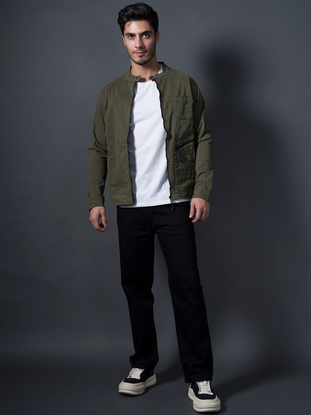 nostrum Men Benicio Solid Cotton Tailored Jacket