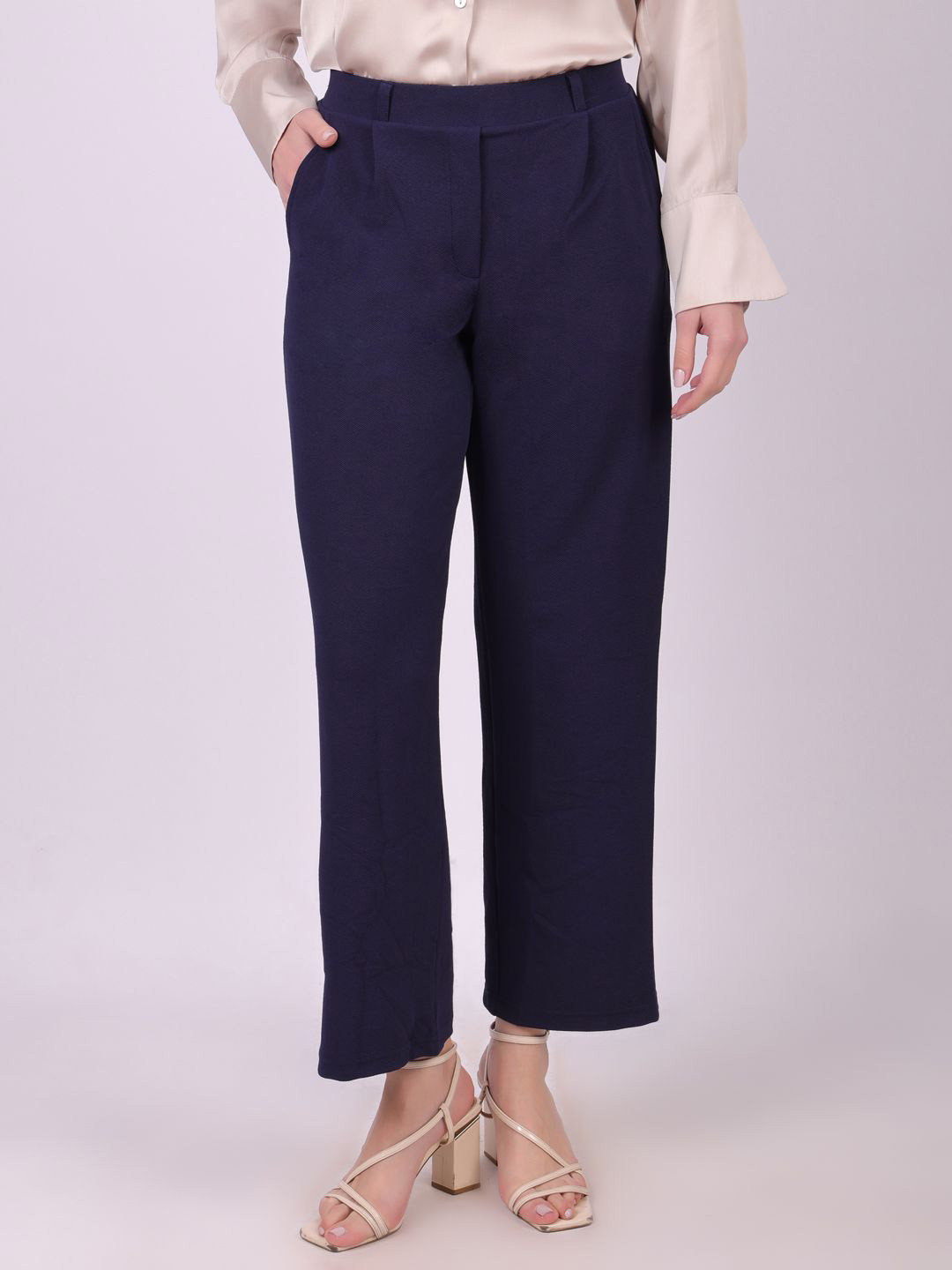 MICHAEL KOVLIN High-Rise Casual Pants with Pockets