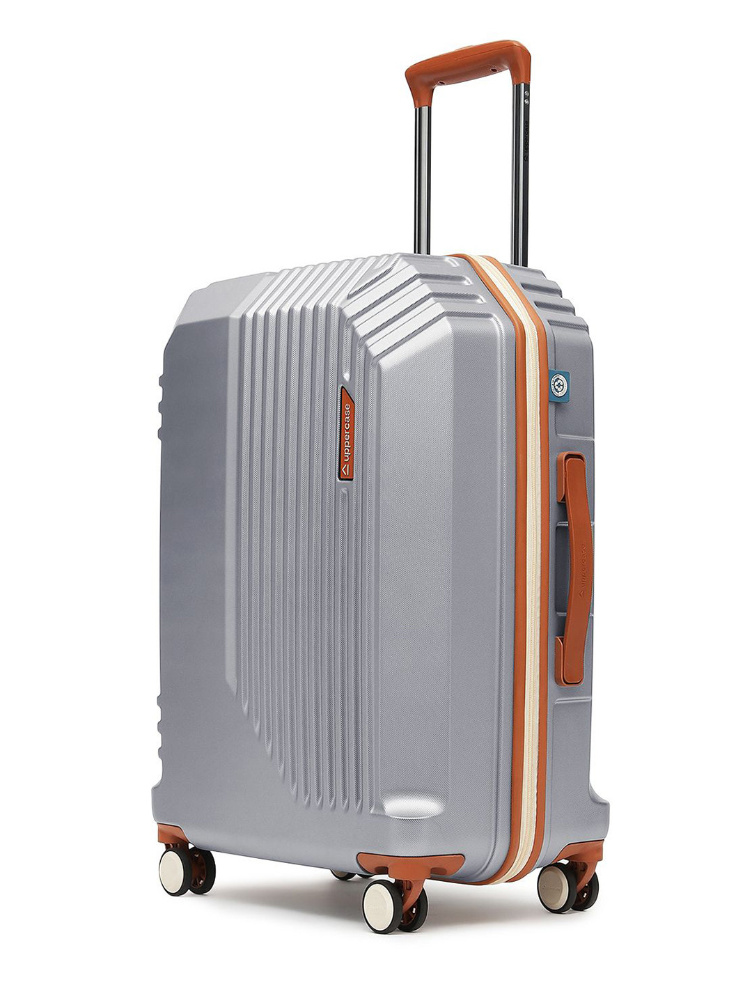 uppercase Vector Textured Hard-Sided Medium Trolley Bag