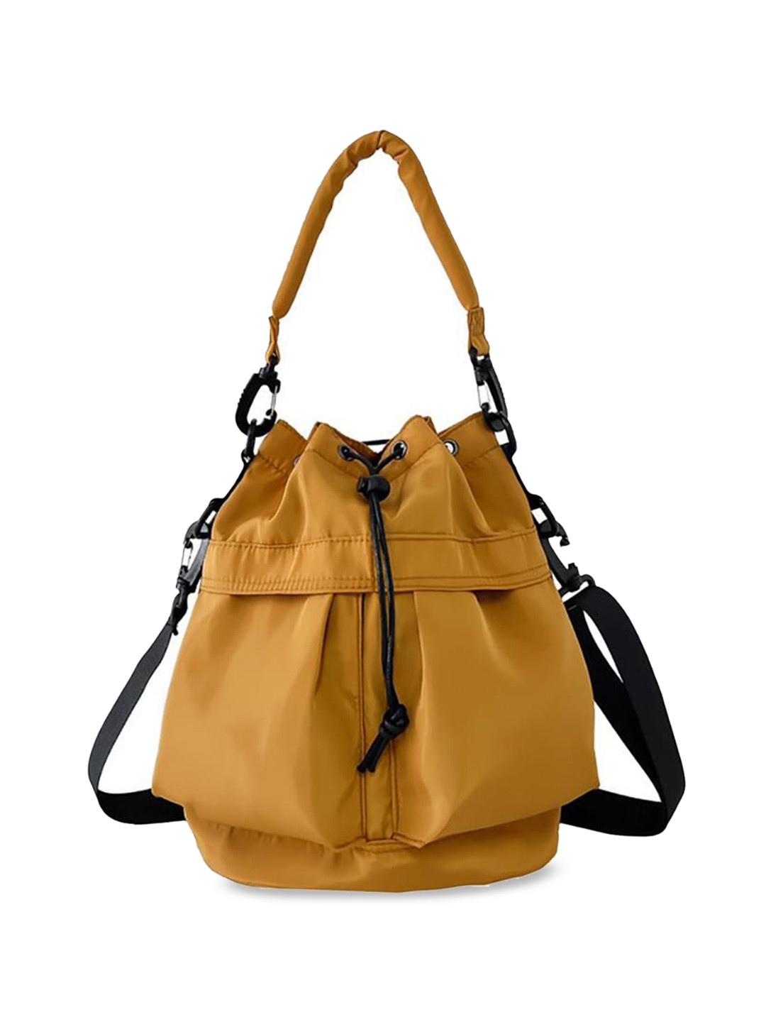 StyleCast x Revolte Solid Water Resistant Large Bowling Bucket Bag