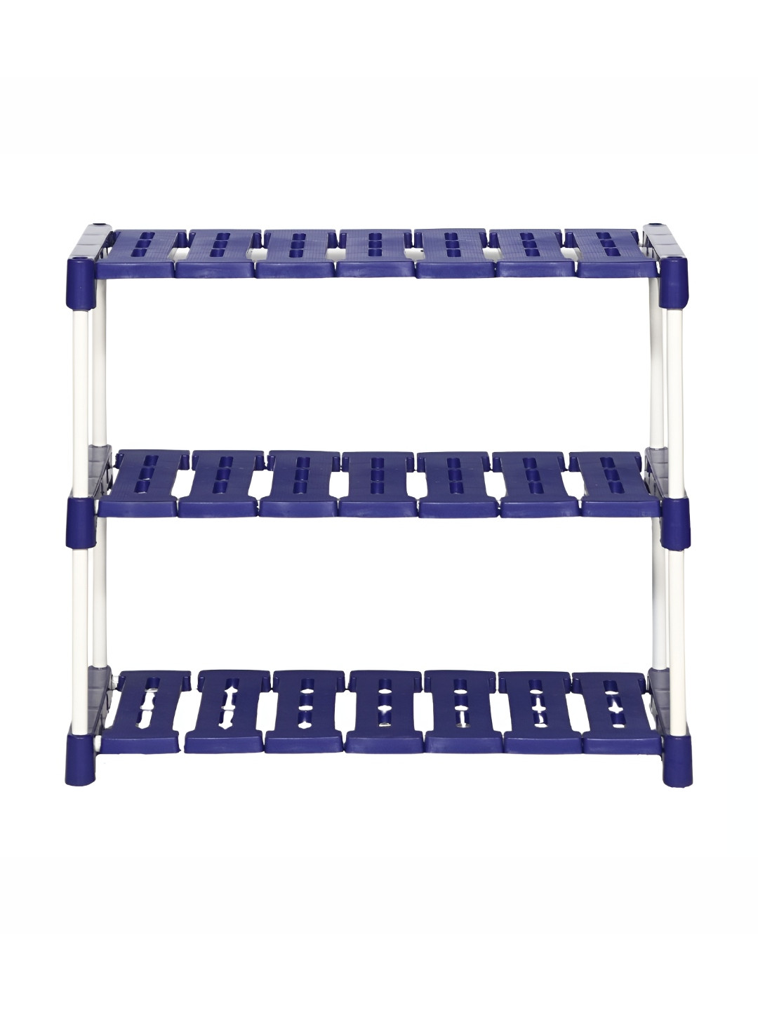NOVATIC White & Blue Multi-Purpose Free Standing Book Shelf