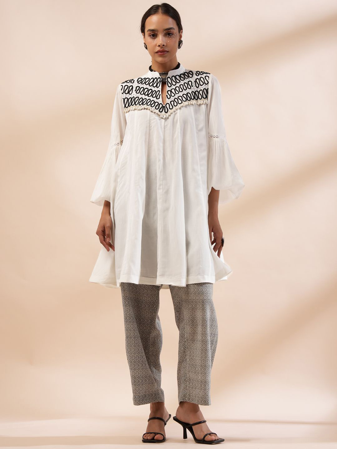 Kyra Women Solid Daily A-Line Kurta