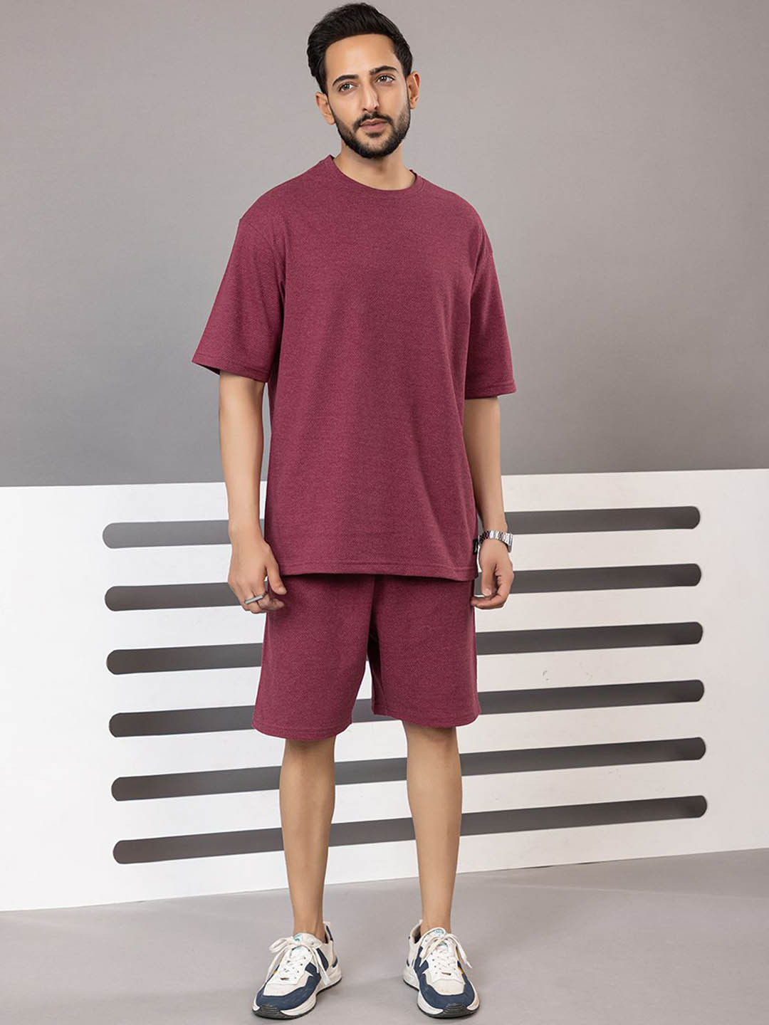 ARMENOR Pure Cotton T-shirt & Shorts Co-Ord Set