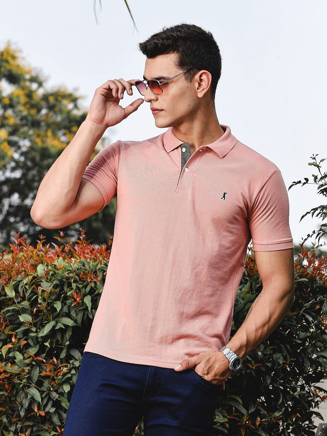 Thomas Scott Men's Polo Collar T-shirt