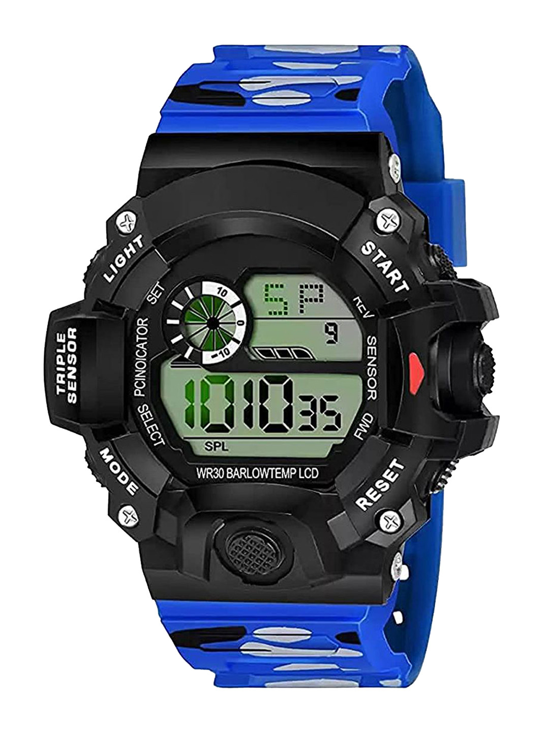 JUST LIKE Boys Printed Dial & Straps Digital Watch 93 no blue digital