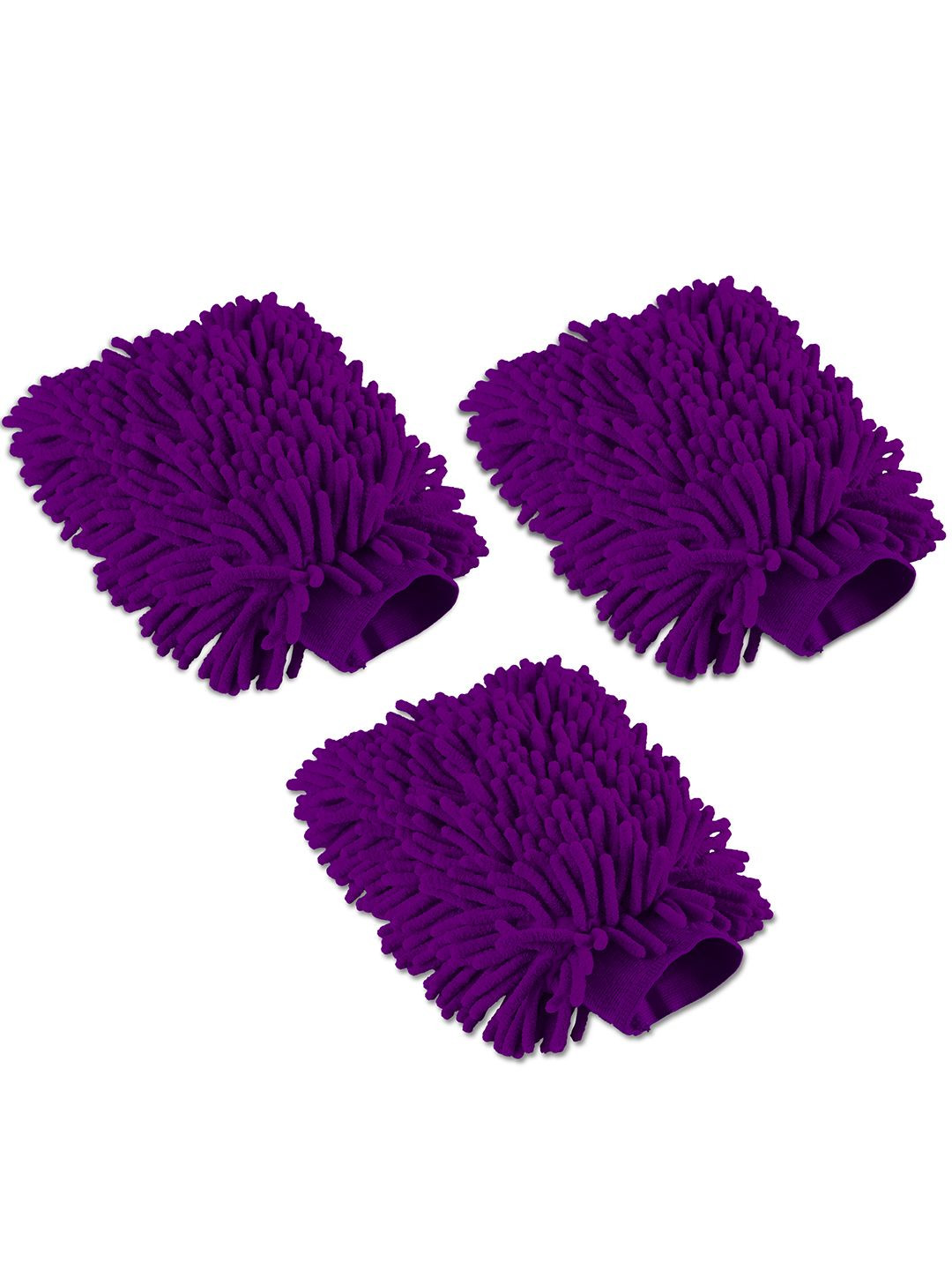 Kuber Industries 3-pcs Purple 100 GSM  Cleaning Gloves