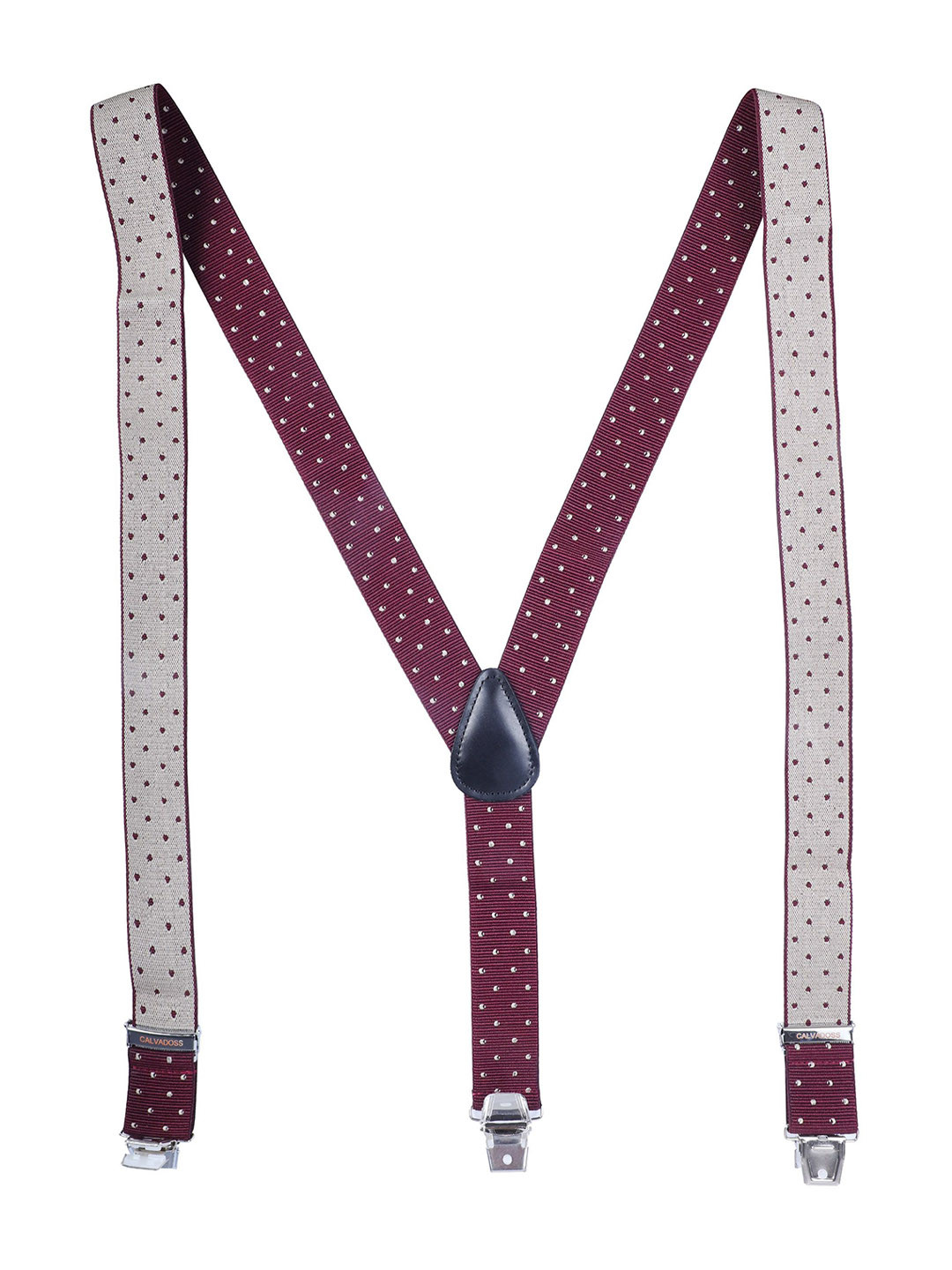 Calvadoss Polka Dot Design Stretchable Suspender