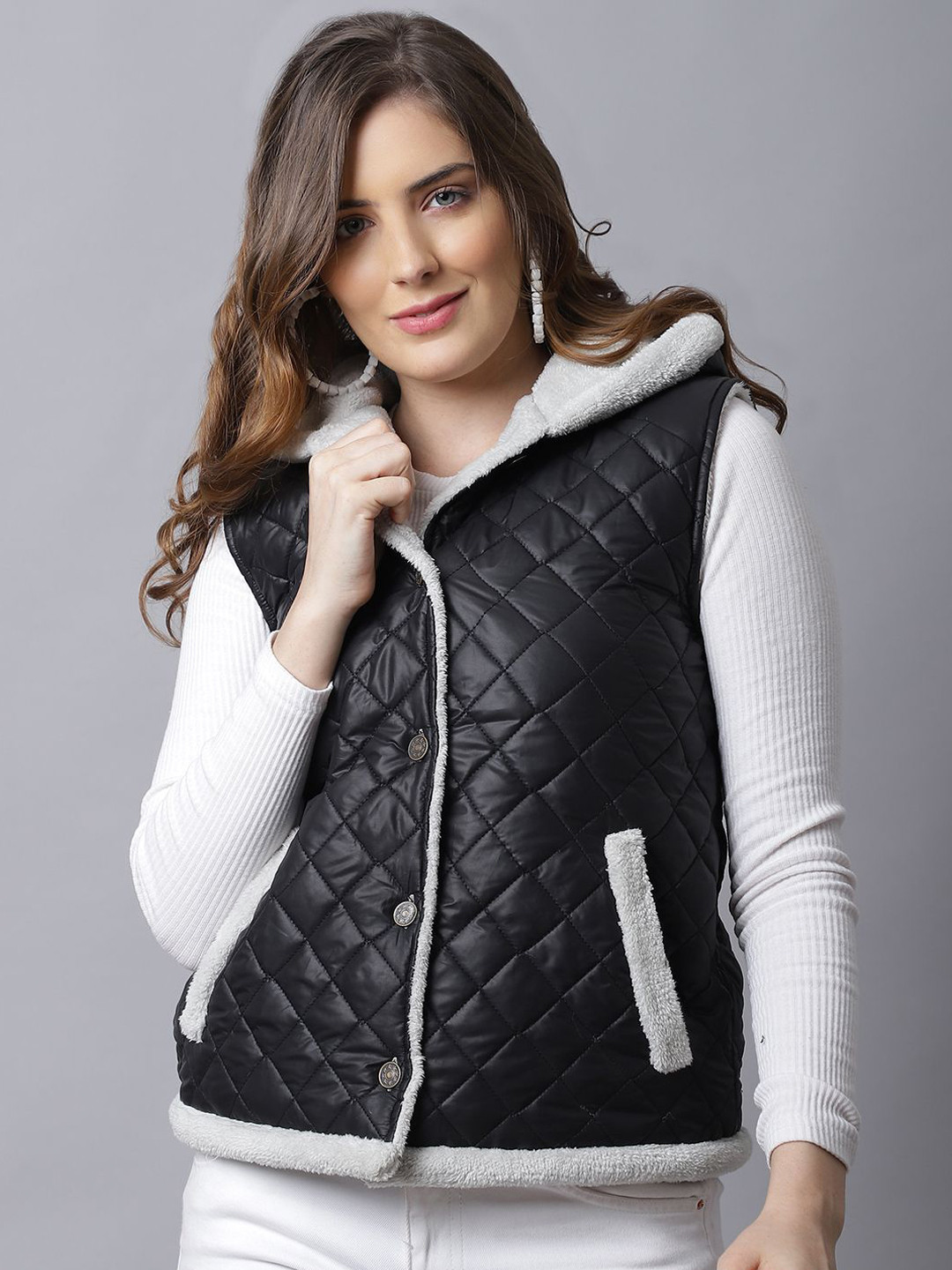 JAKANARY Women Solid Lightweight Hooded Parka Jacket