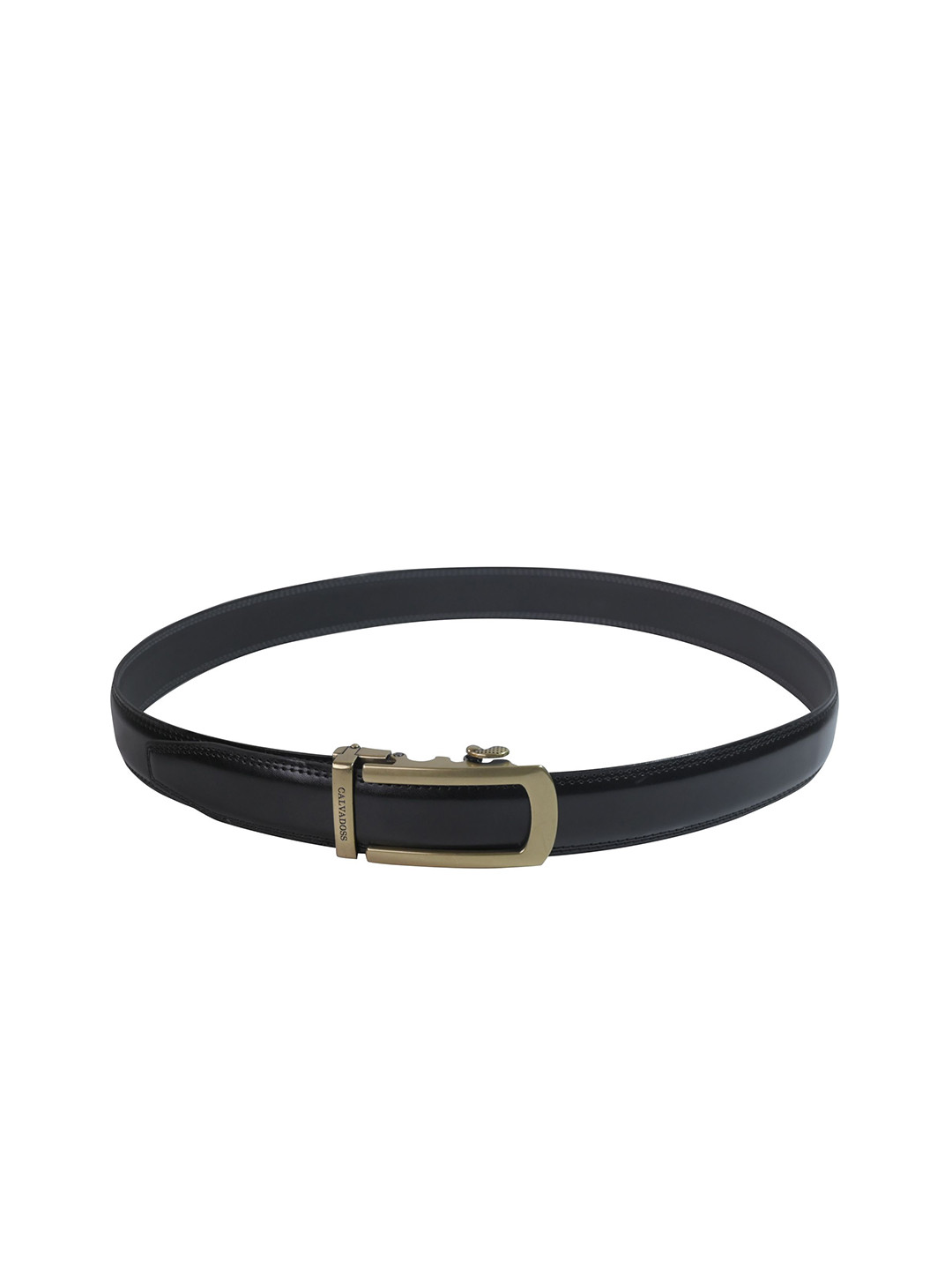 Calvadoss Men Premium Comfort Fit Antique Gold Solid PU Belt