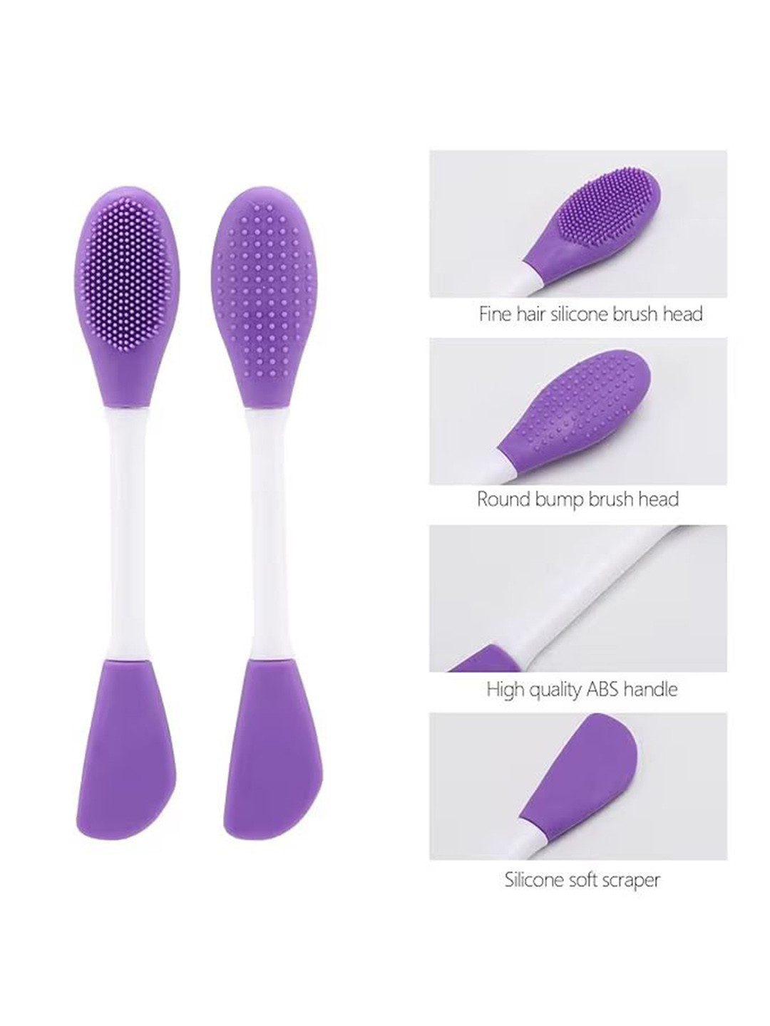 Rhe Cosmetics Face Mask Applicator & Face Wash Double Sided Brush