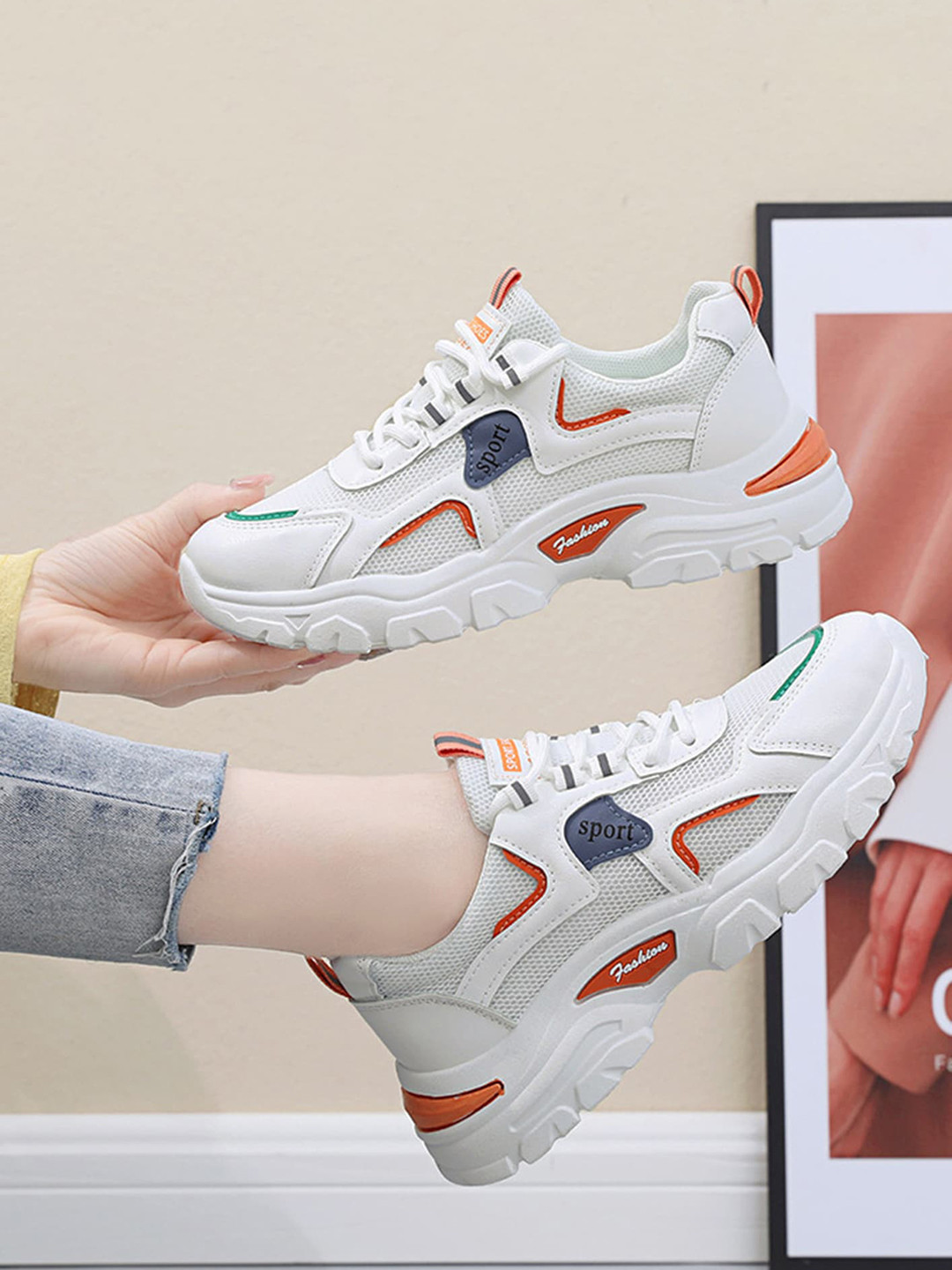 LULU & SKY Women Textured Trainers