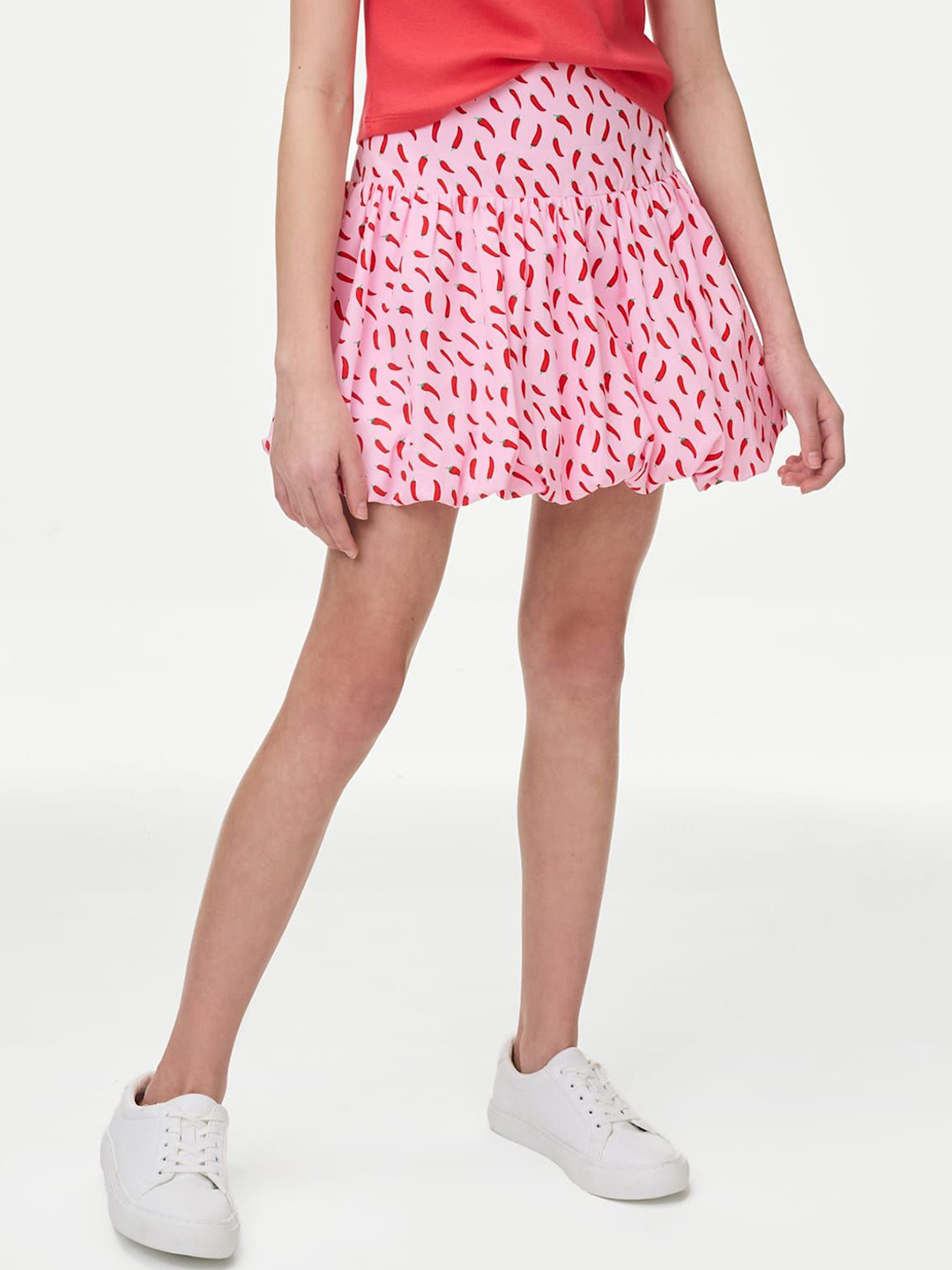 Marks & Spencer Printed Pure Cotton Balloon Mini Skirt