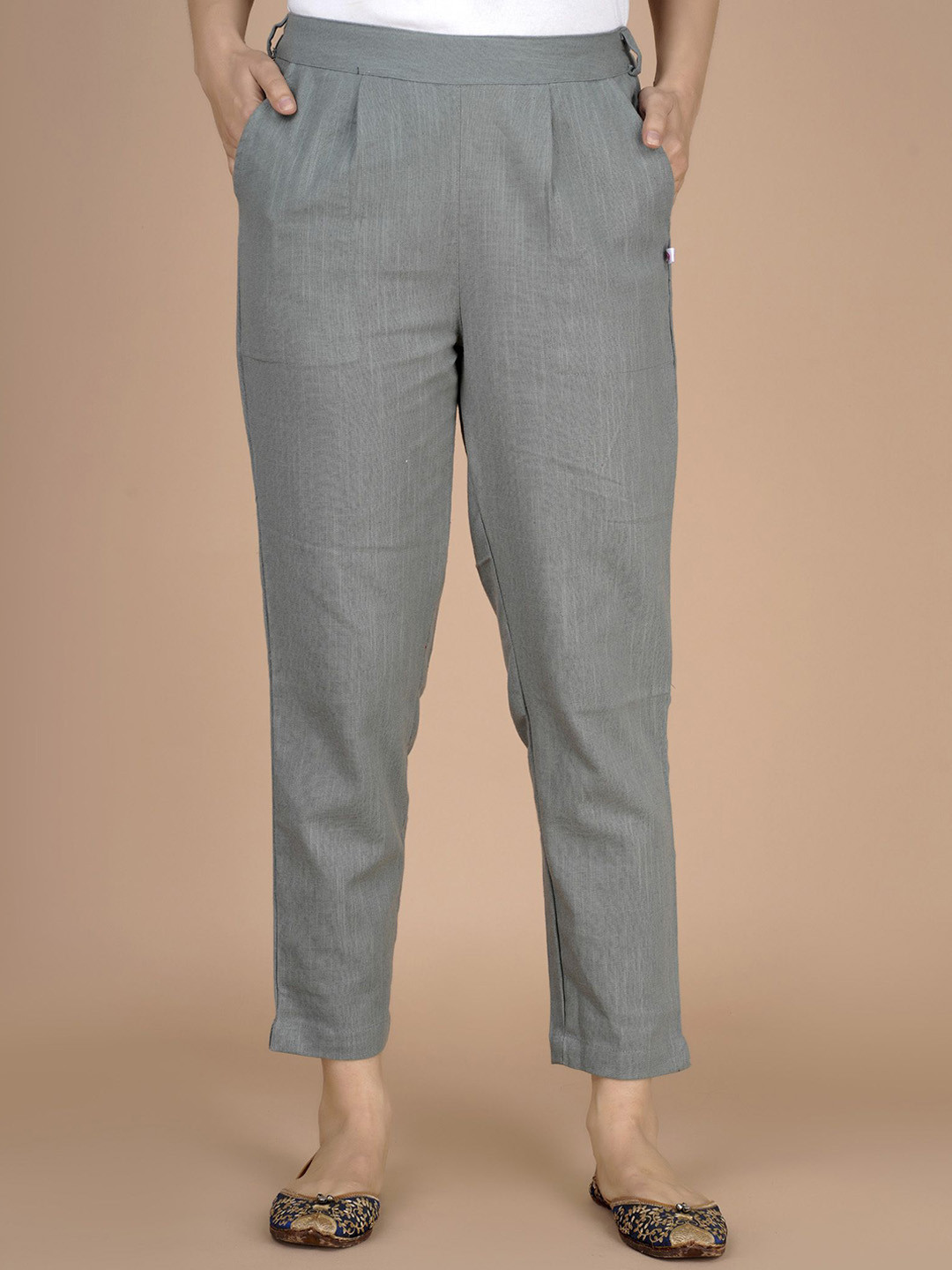L R TEXTILES Mid-Rise Casual Trousers