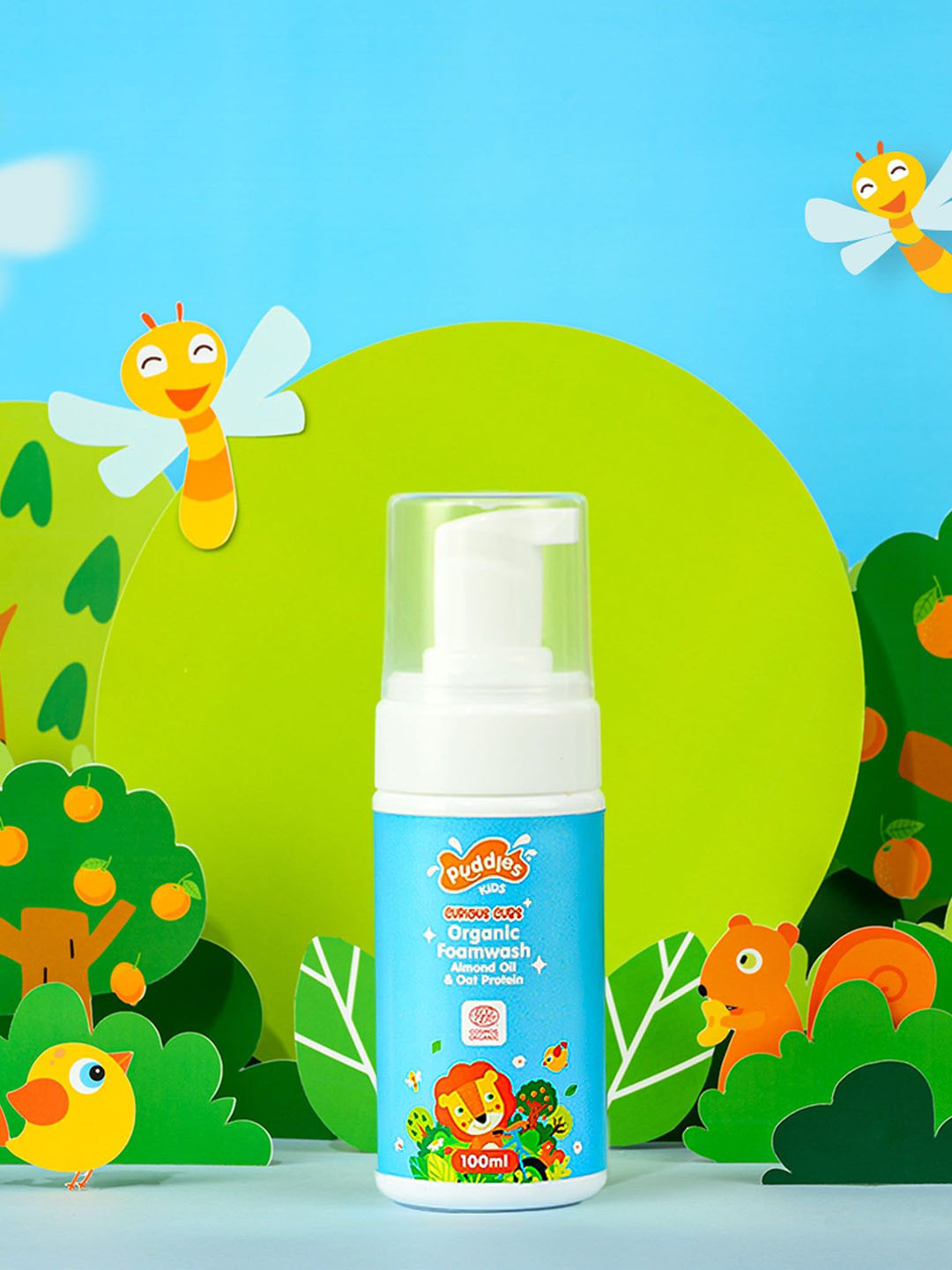 Puddles Curious Cubs Organic Foam Wash - 100 ml