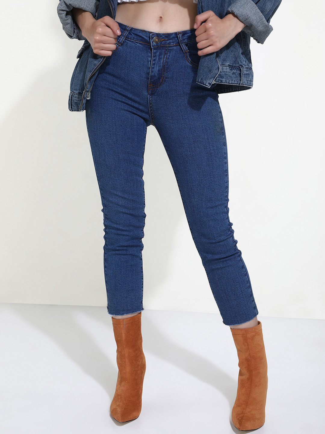 LULU & SKY Women Skinny Fit High-Rise Clean Look Stretchable Jeans
