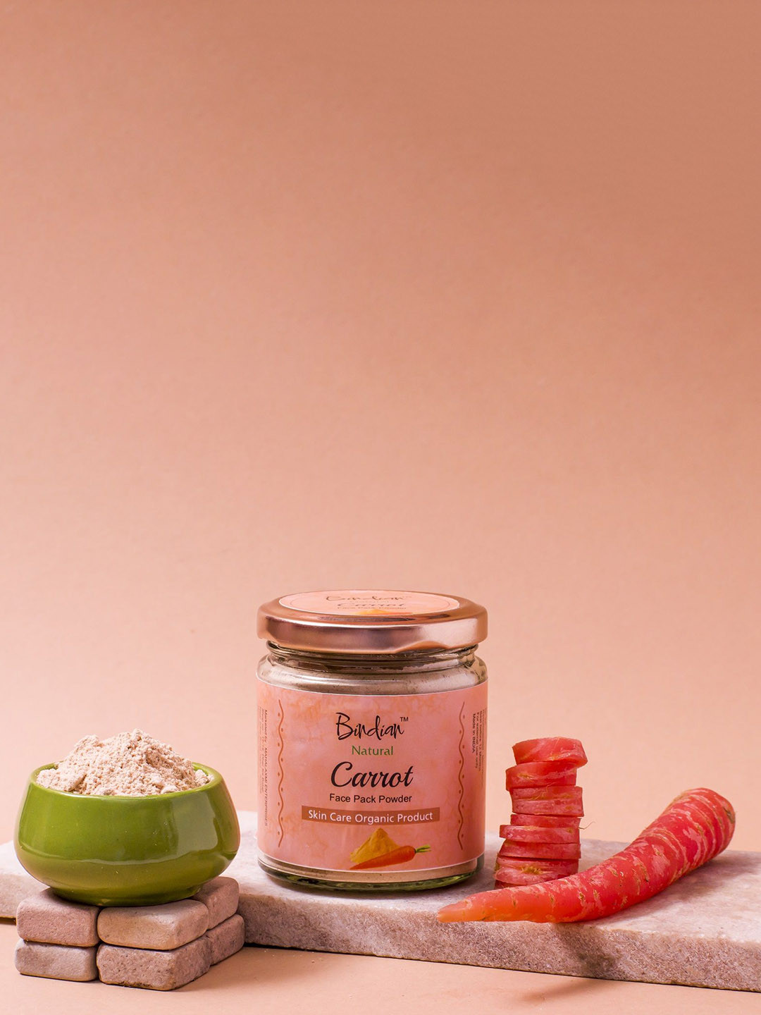 Bindian Carrot Face Pack Powder - 100 g