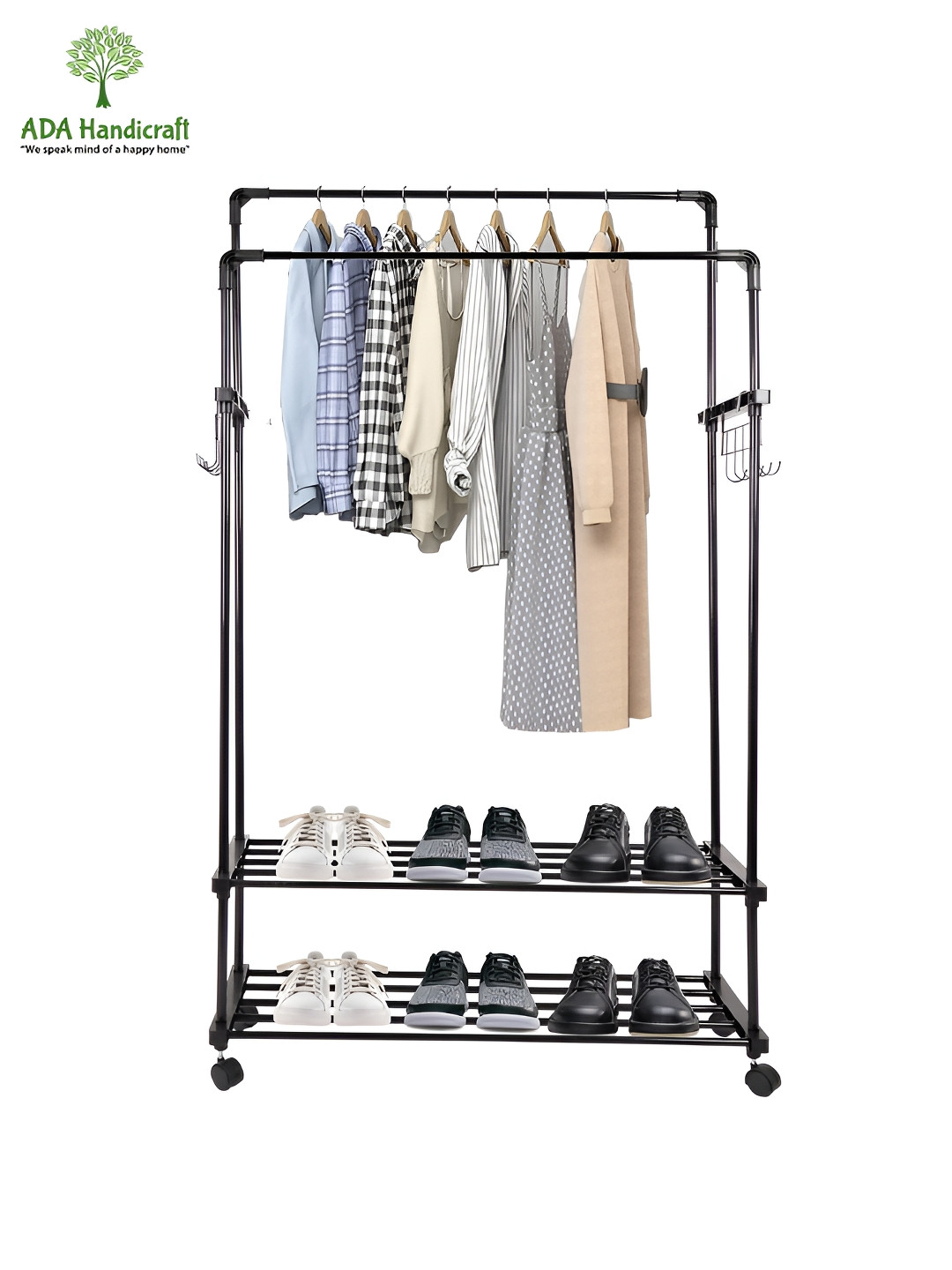 ADA Handicraft Black Regular Dual Drizzle Rack Organisers