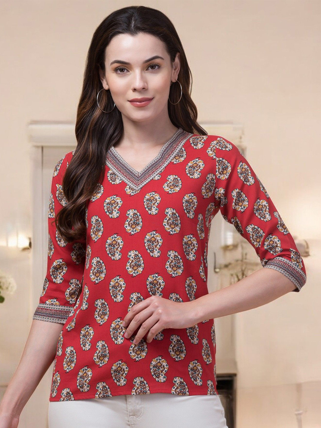 INUKA Ethnic Motifs Printed Kurti