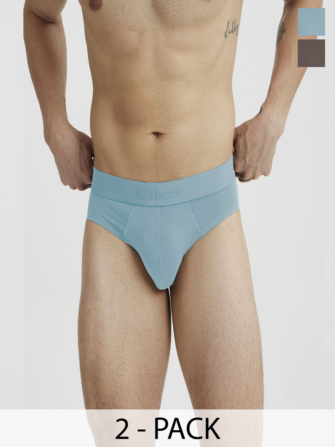 B'there Pack of 2 Seamless Modal Brief U002_CLB_SPG
