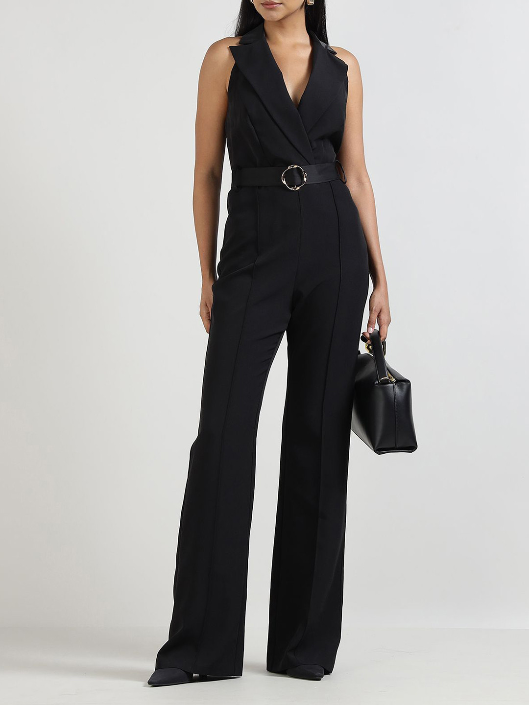 Rinascimento Halter Neck Basic Jumpsuit