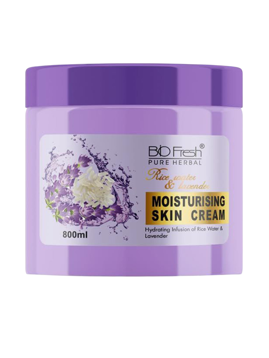 BIOFRESH Rice Water & Lavender Body Cream - 800 ml