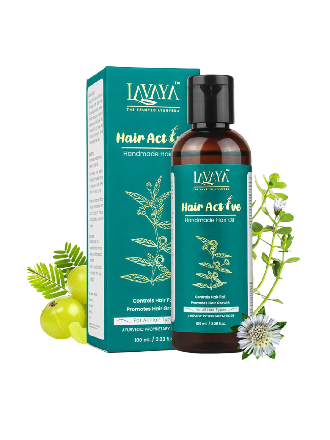 Lavaya Hair Active Oil For Boosts Hair Growth With Amla Bhringraj - 100 ml