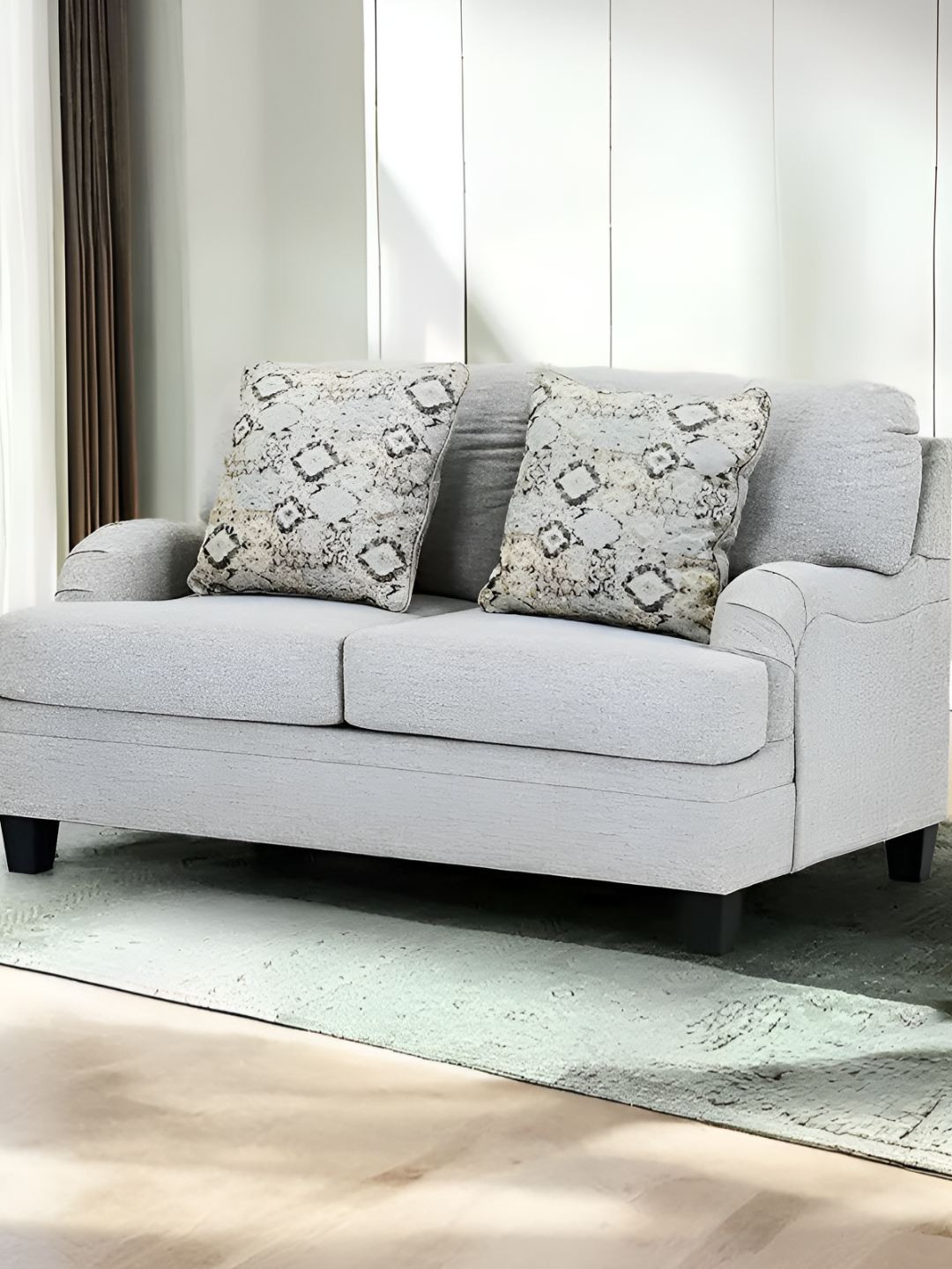 Royaloak Texas American Grey 2 Seater Sofa