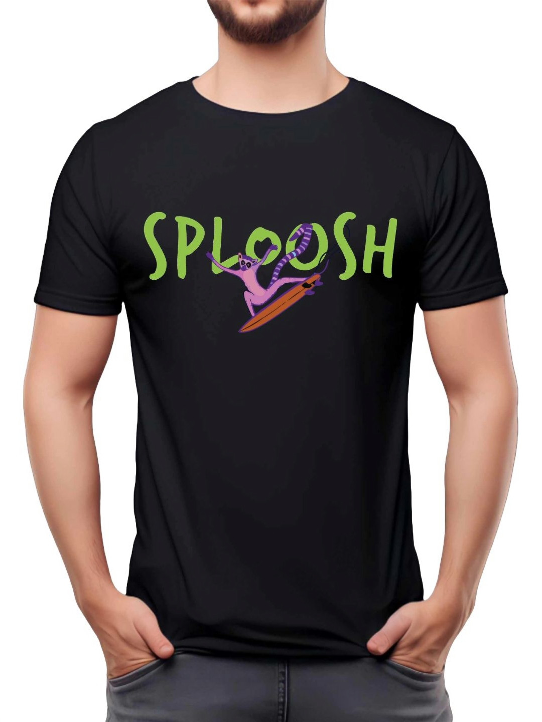 SPLOOSH Surf's Up Typography Printed Supima Cotton T-shirt