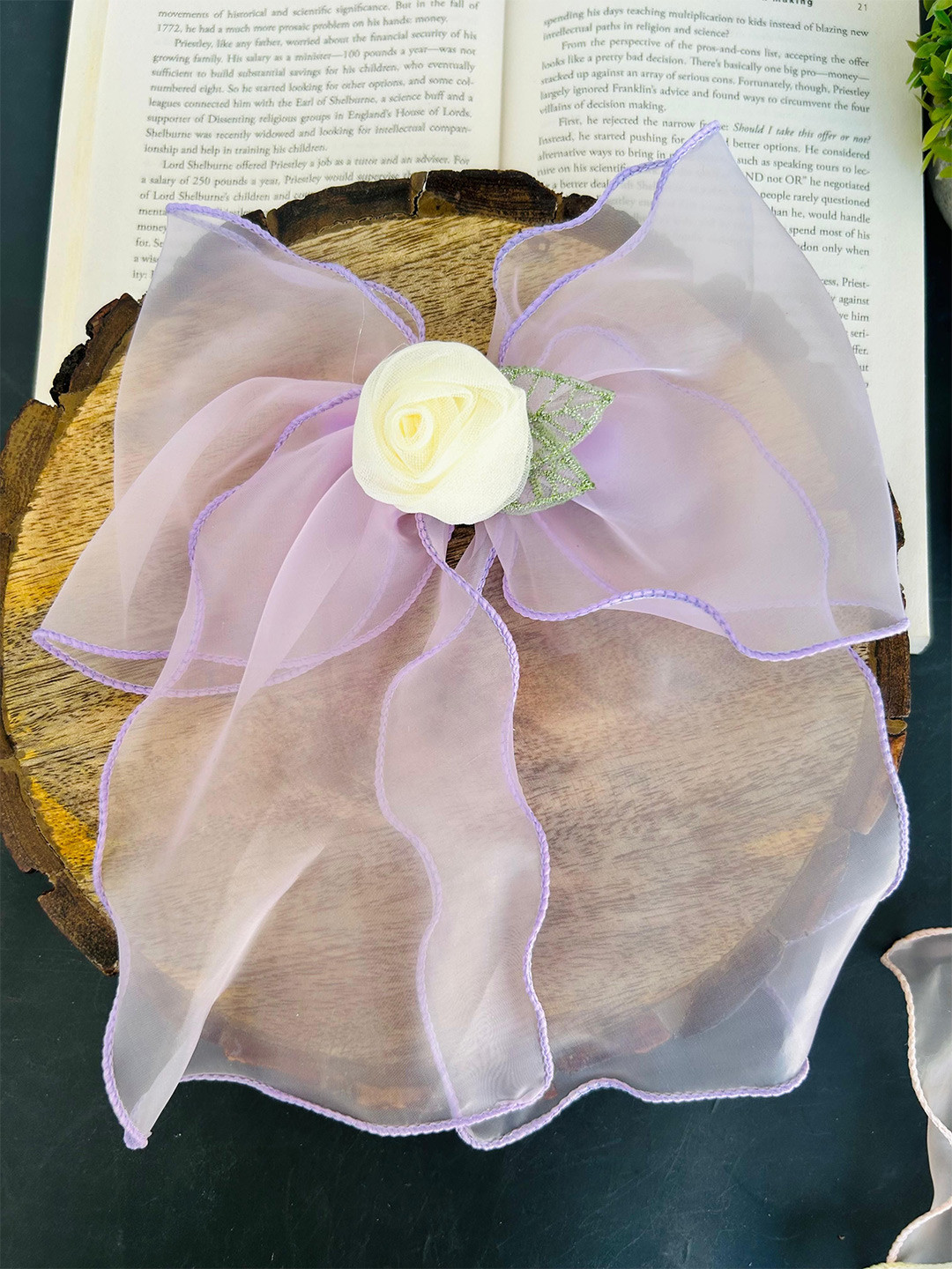 Radhya Accessories Women Lace Alligator Hair Clip