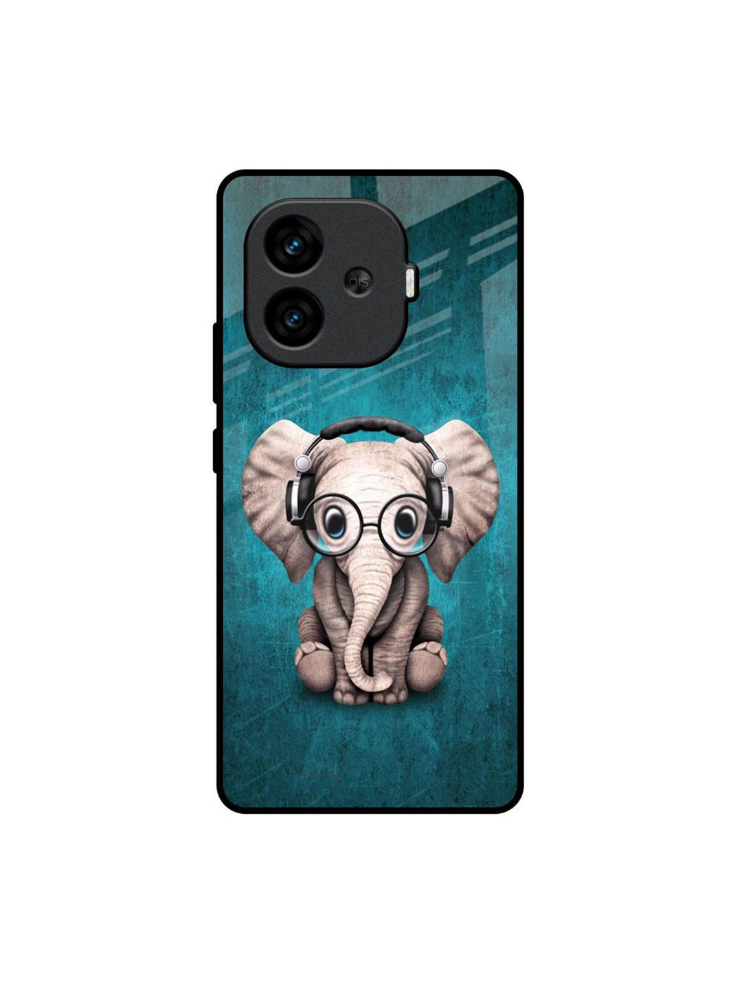 QRIOH Adorable Baby Elephant Glass iQOO Neo 10R 5G Back Case