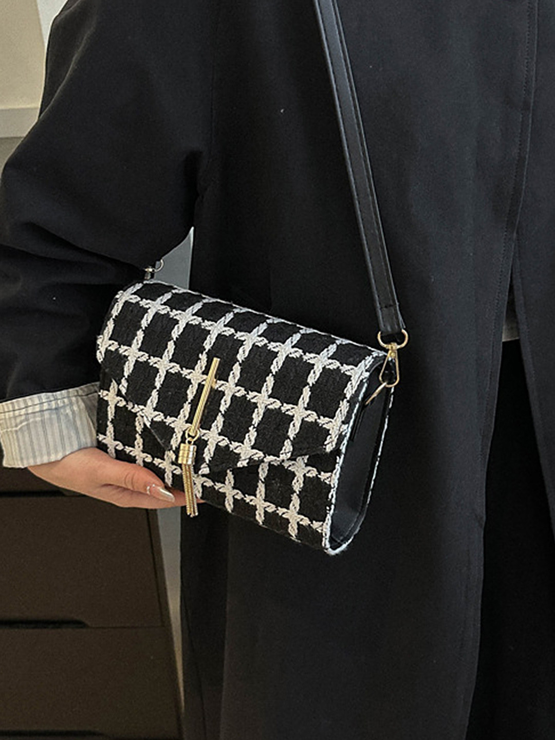 LULU & SKY PU Oversized Shopper Handheld Bag