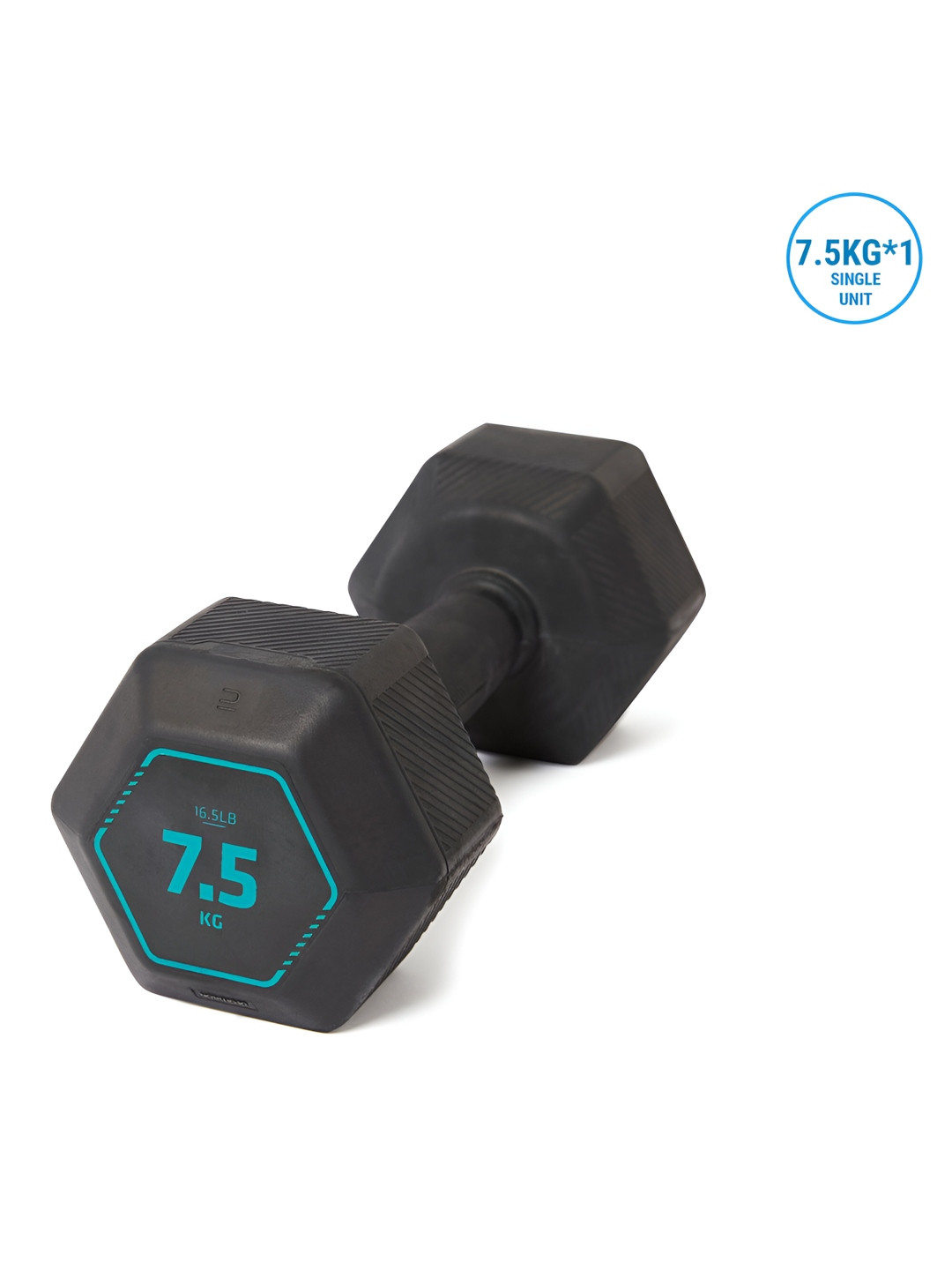 Decathlon DOMYOS Hexagon Fixed Weight Dumbbell 7.5 Kg