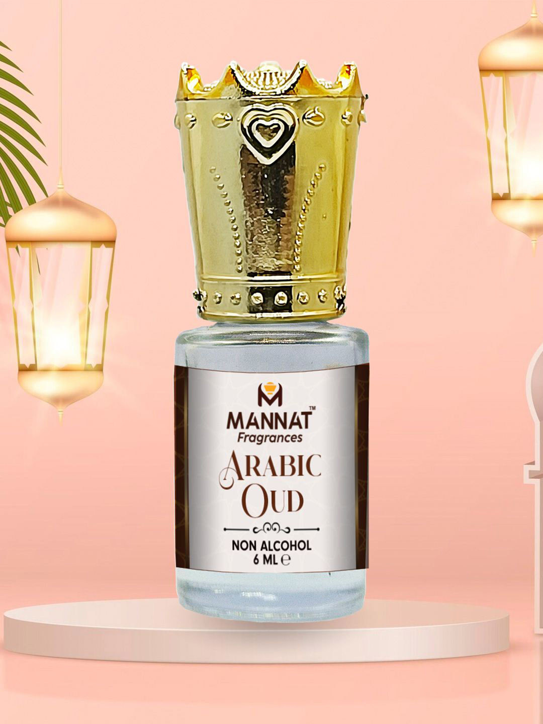 mannat fragrances Arabic Oud Long Lasting Non Alcohol Attar - 6 ml