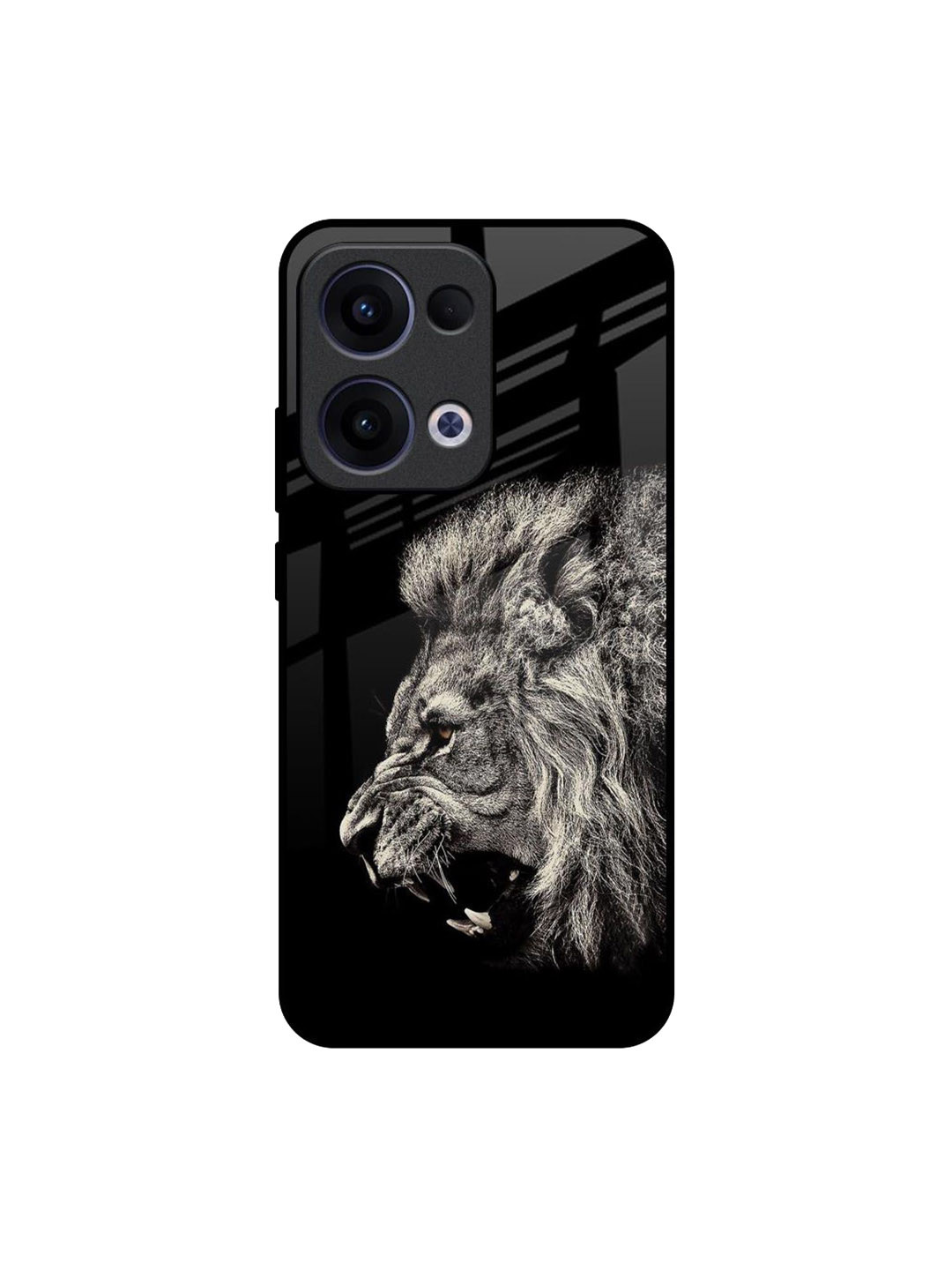 QRIOH Brave Lion Printed Oppo Reno13 5G Back Case Mobile Accessories