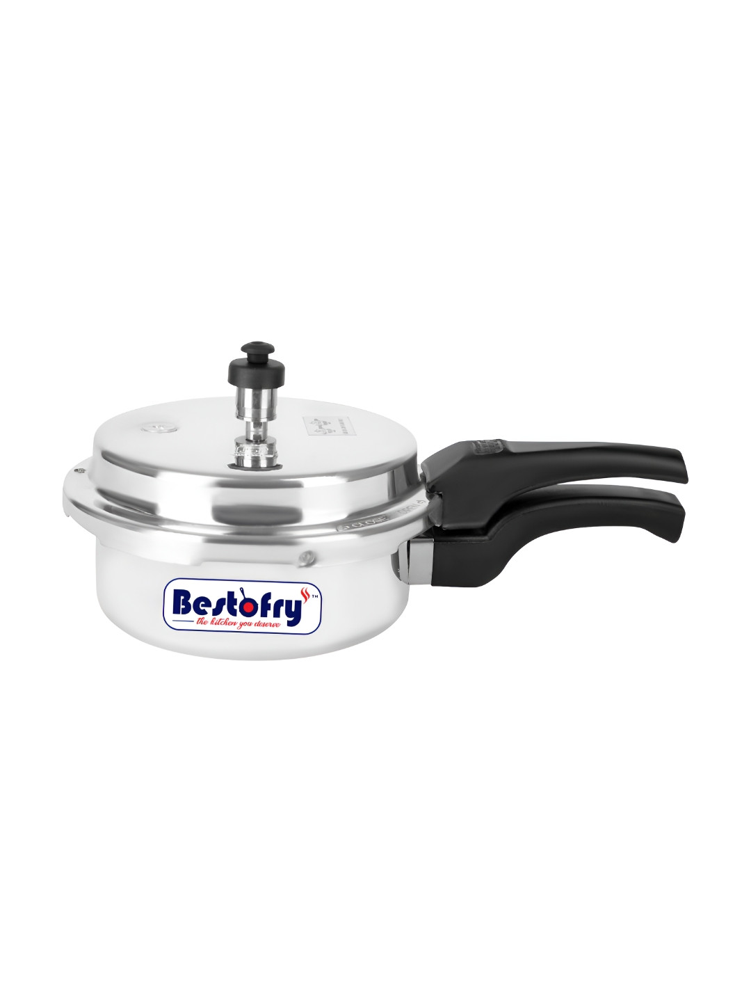 Bestofry 0 Silver Aluminium Dishwasher safe Induction Outer Lid Pressure Cooker-2 L
