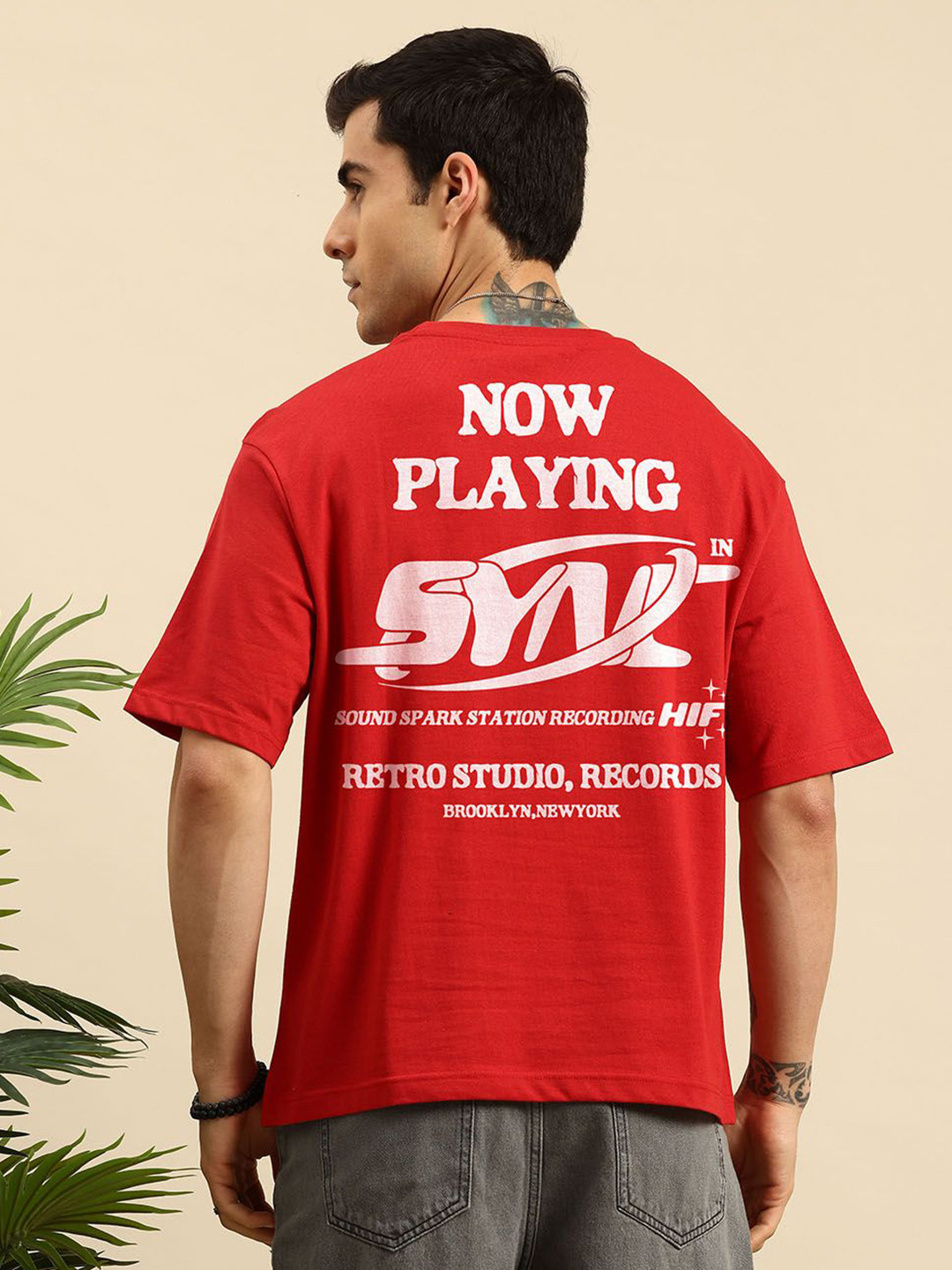 Mast & Harbour Men Printed Applique T-shirt
