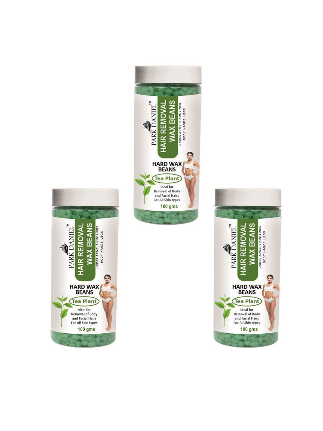 Park Daniel Set Of 3 Liposoluble Hard Wax Beans- 100 g Each
