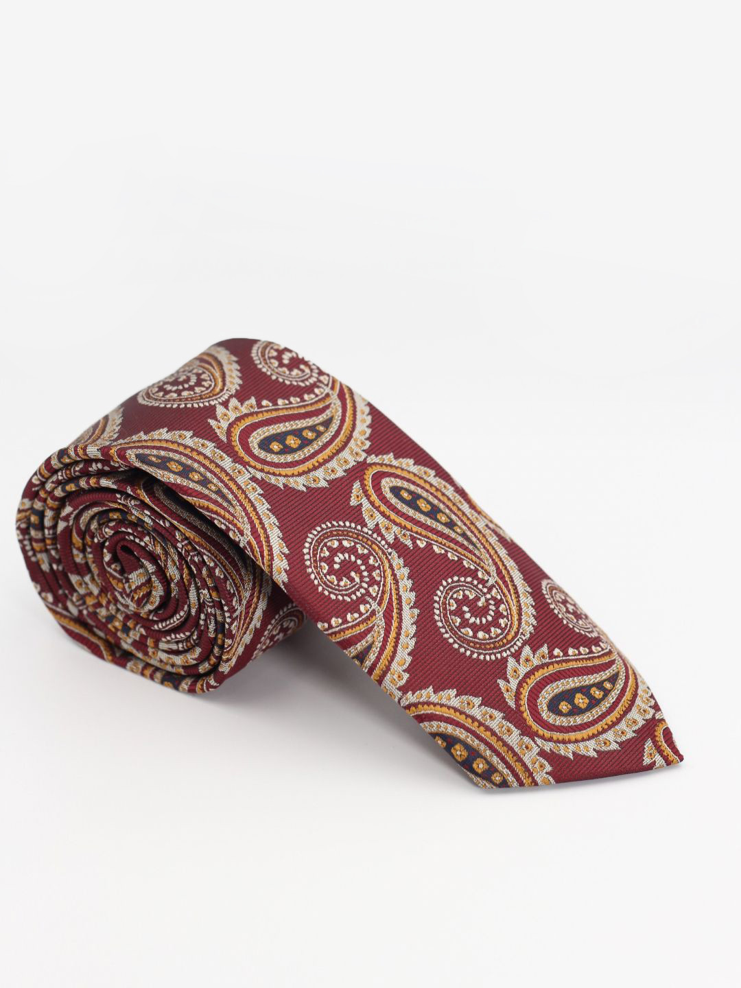 BLAQHORSE Men Paisley Printed Pocket Square with Necktie
